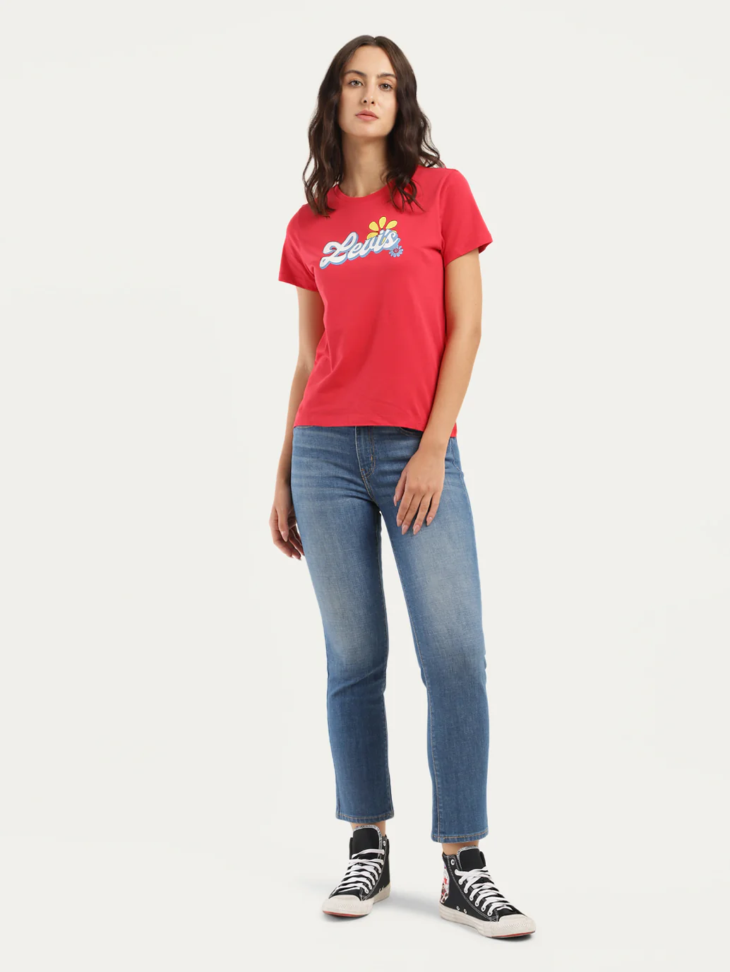 Women's Brand Logo Crew Neck T-Shirt - Image 3