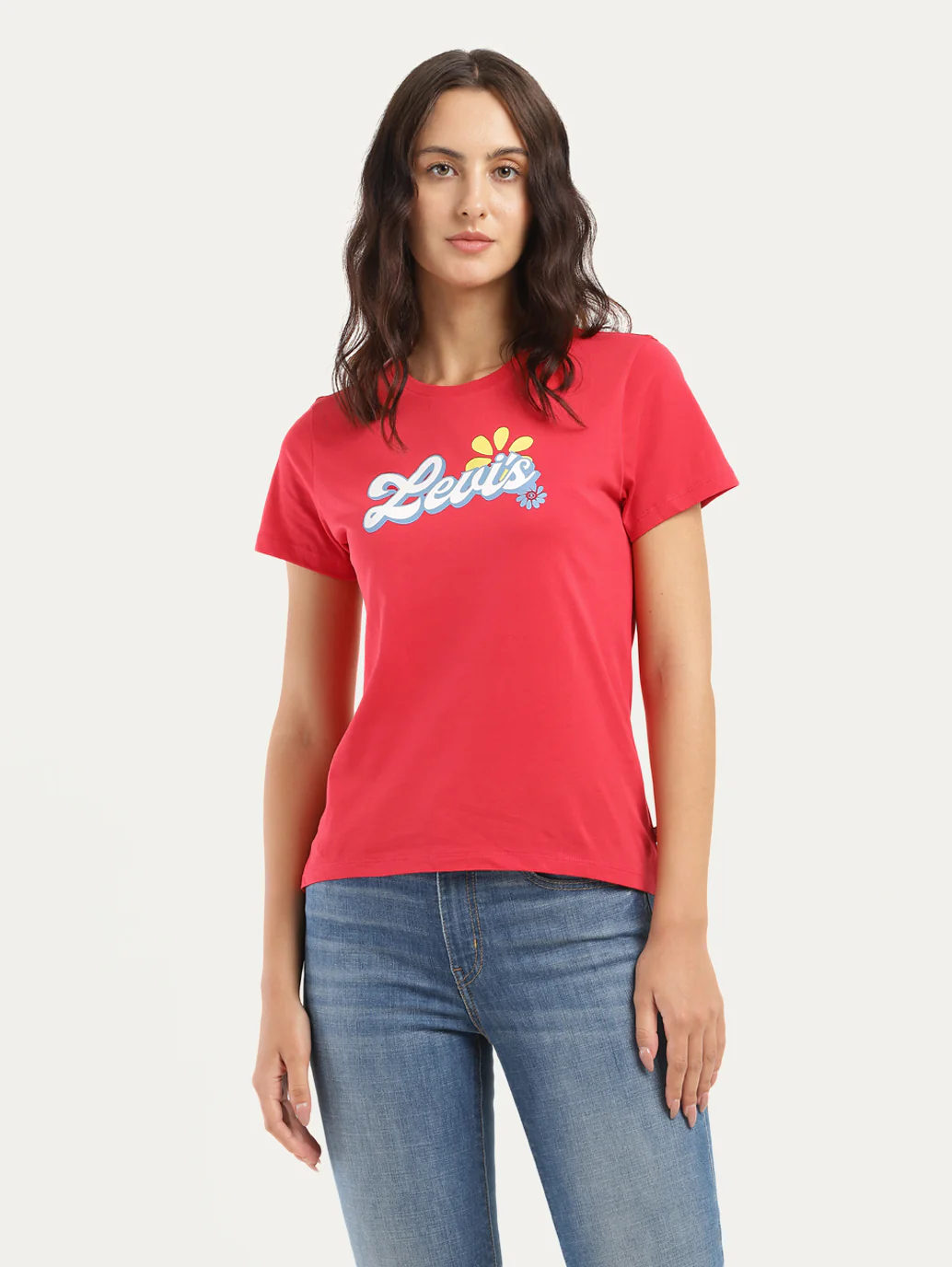 Women's Brand Logo Crew Neck T-Shirt - Image 4