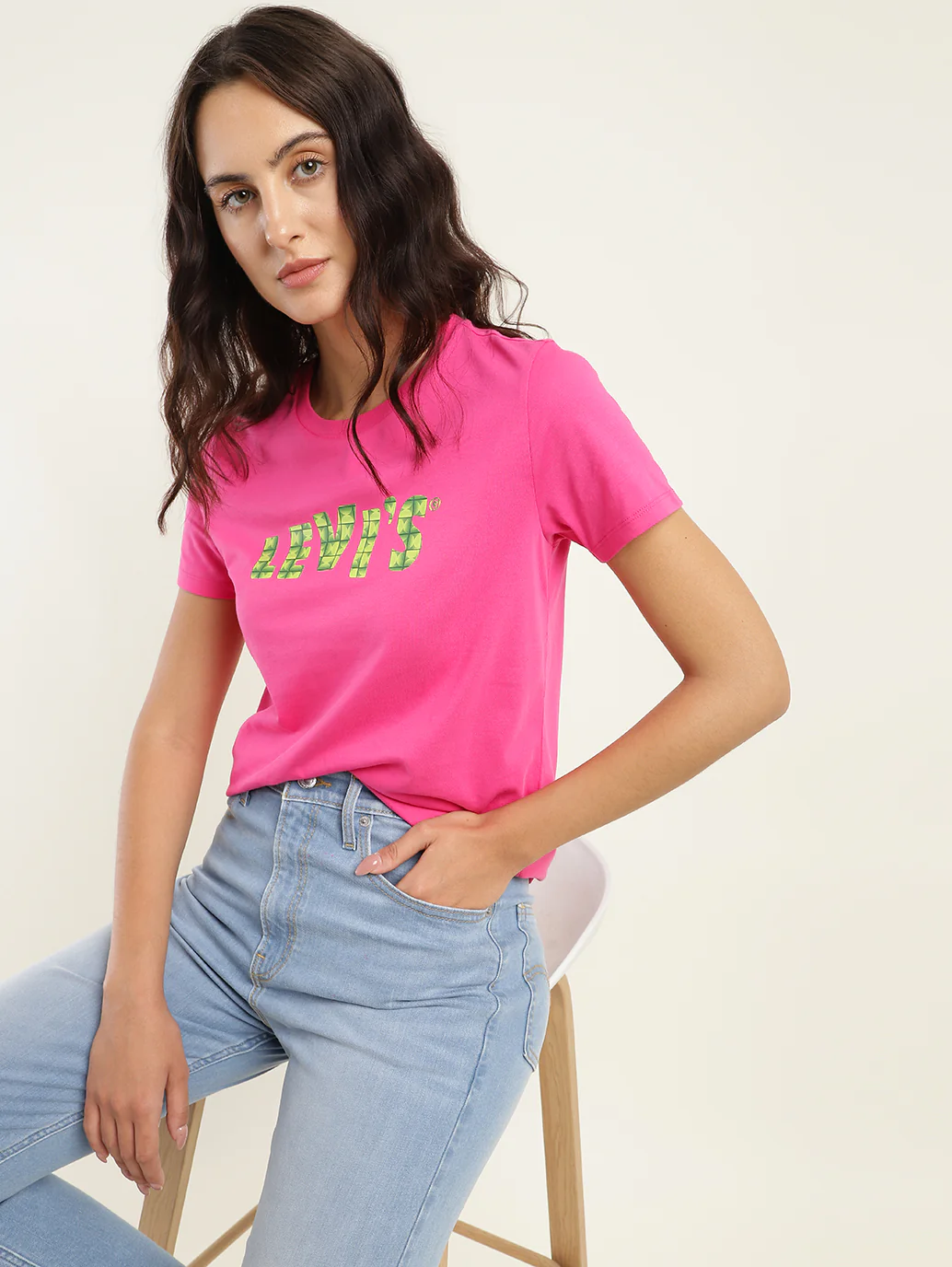Women's Brand Logo Crew Neck T-Shirt - Image 3
