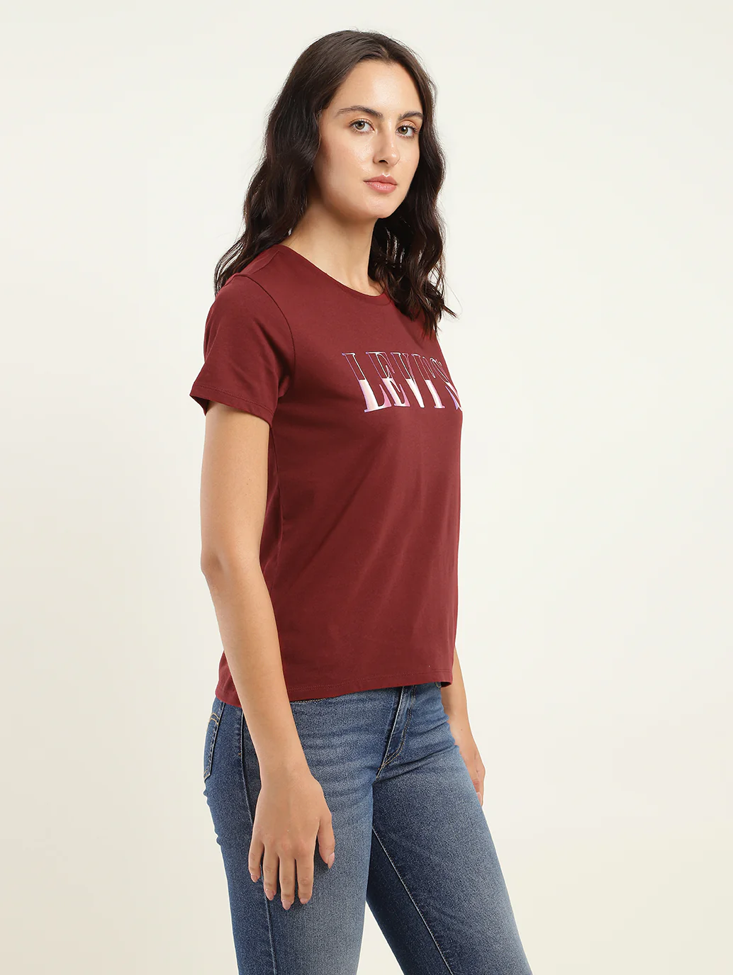 Women's Brand Logo Crew Neck T-Shirt - Image 2