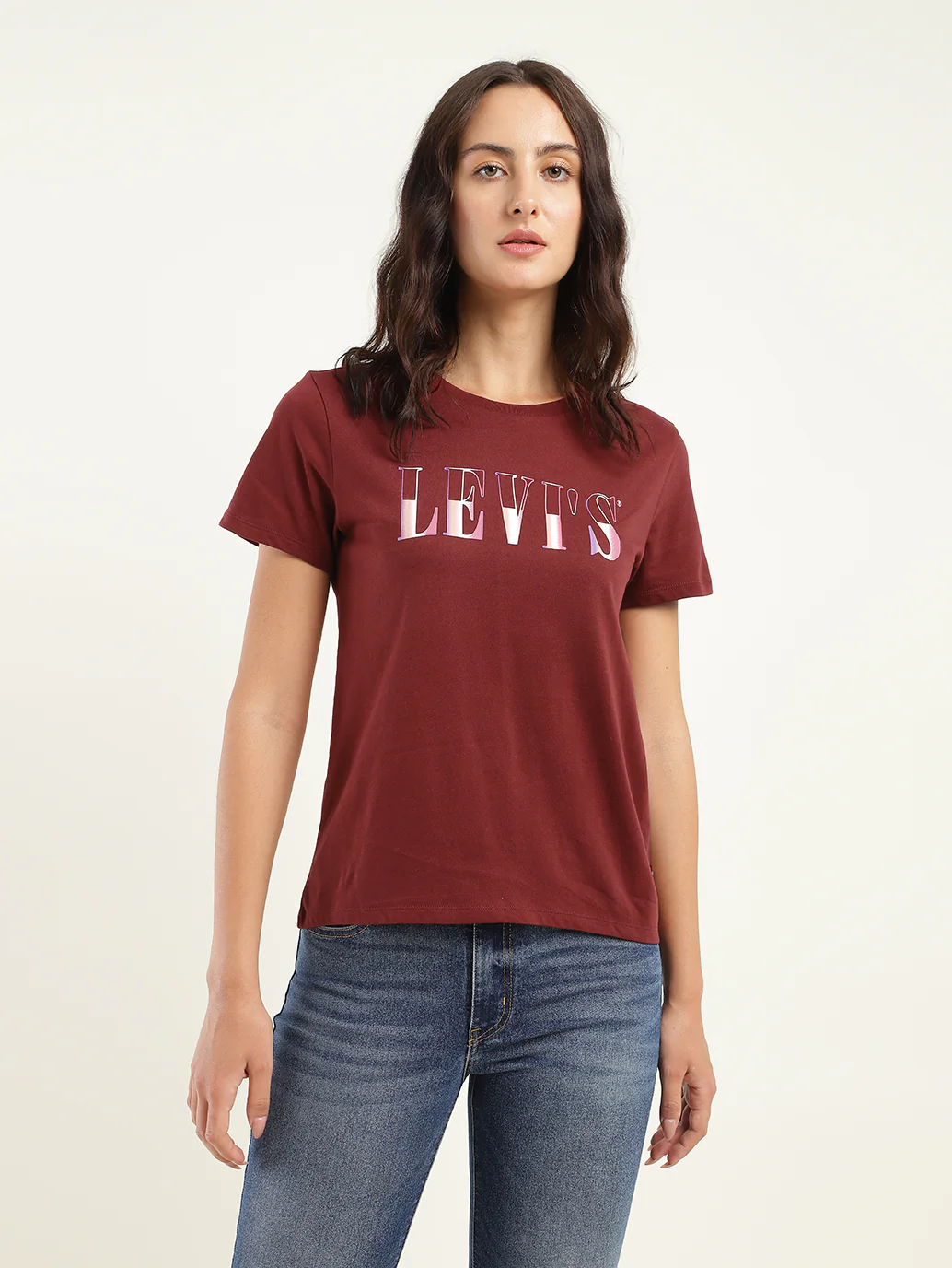Women's Brand Logo Crew Neck T-Shirt - Image 4