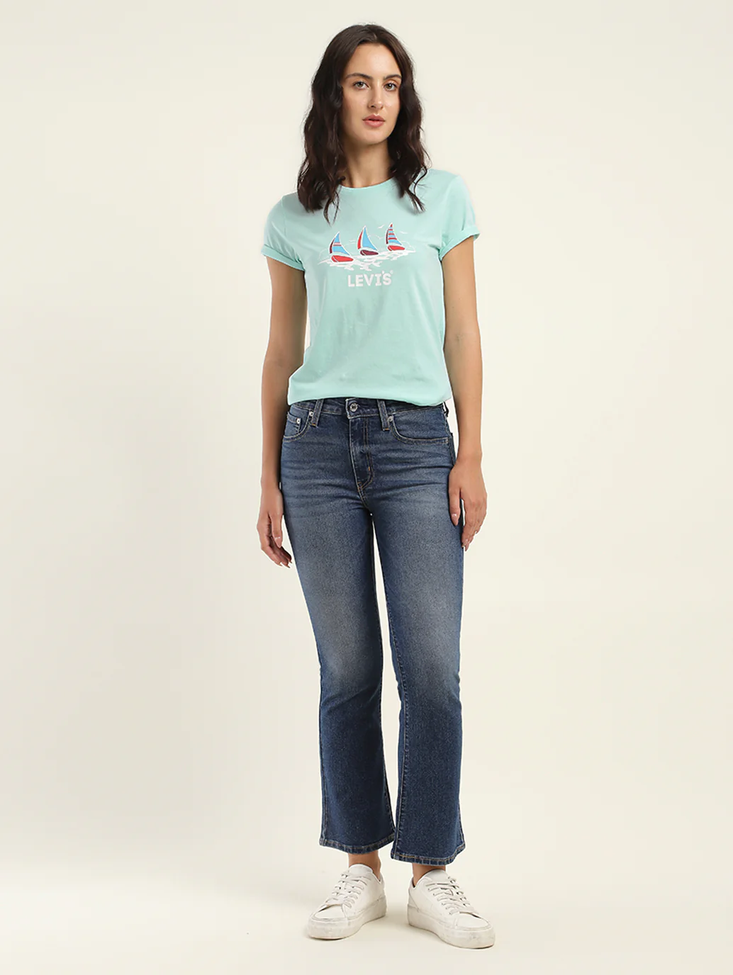 Women's Brand Logo Crew Neck T-Shirt - Image 3