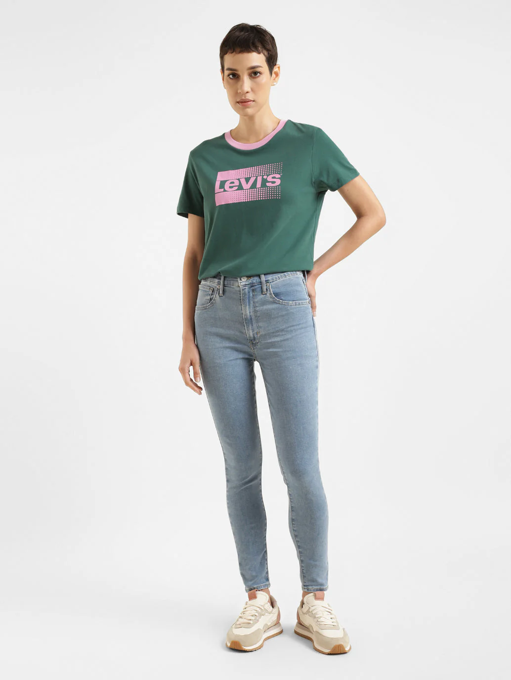 Women's Brand Logo Crew Neck T-shirt - Image 2