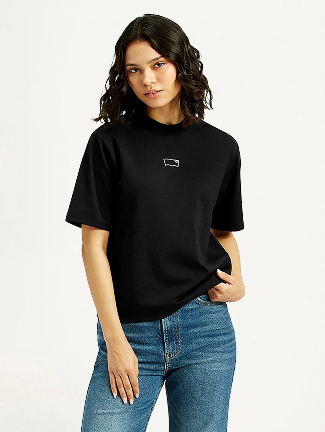 Women's Brand Logo Crew Neck T-shirt