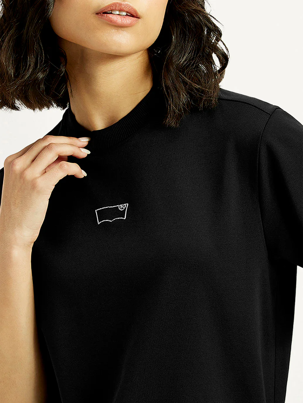Women's Brand Logo Crew Neck T-shirt - Image 4
