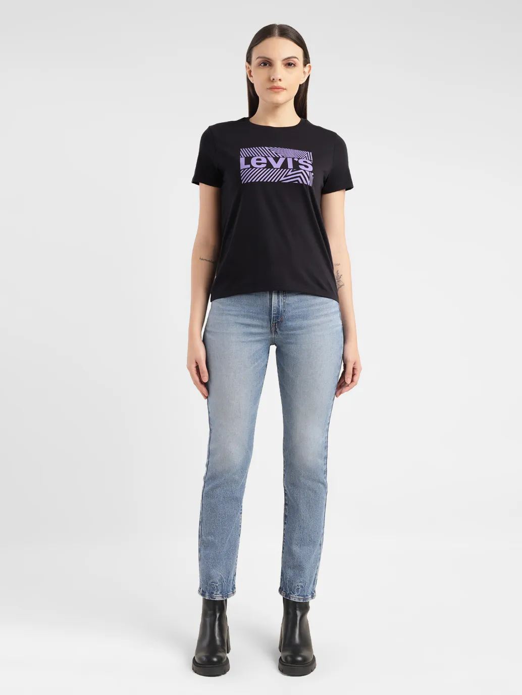 Women's Brand Logo Crew Neck T-shirt - Image 6