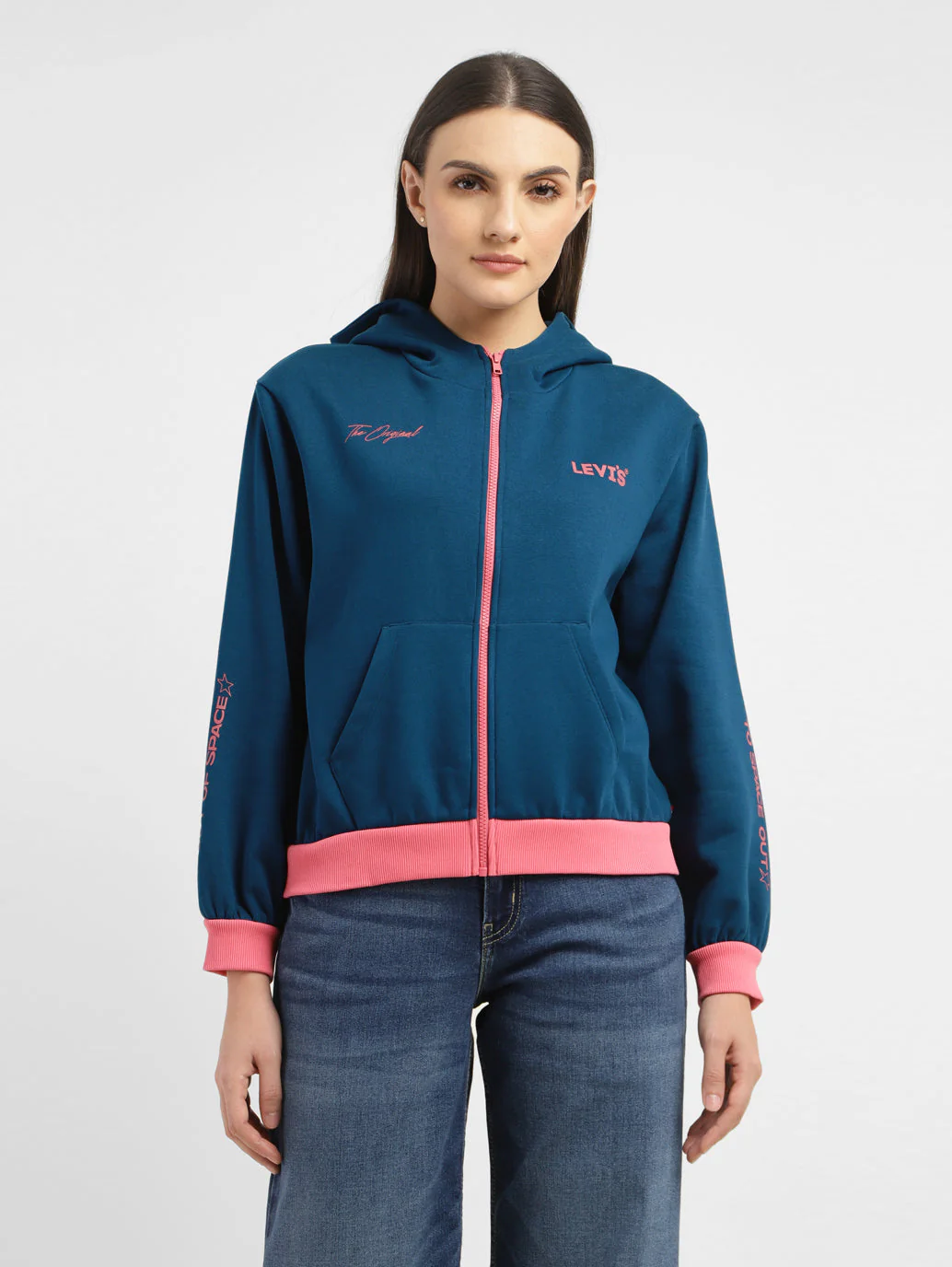 Women's Printed Hooded Sweatshirt - Image 2