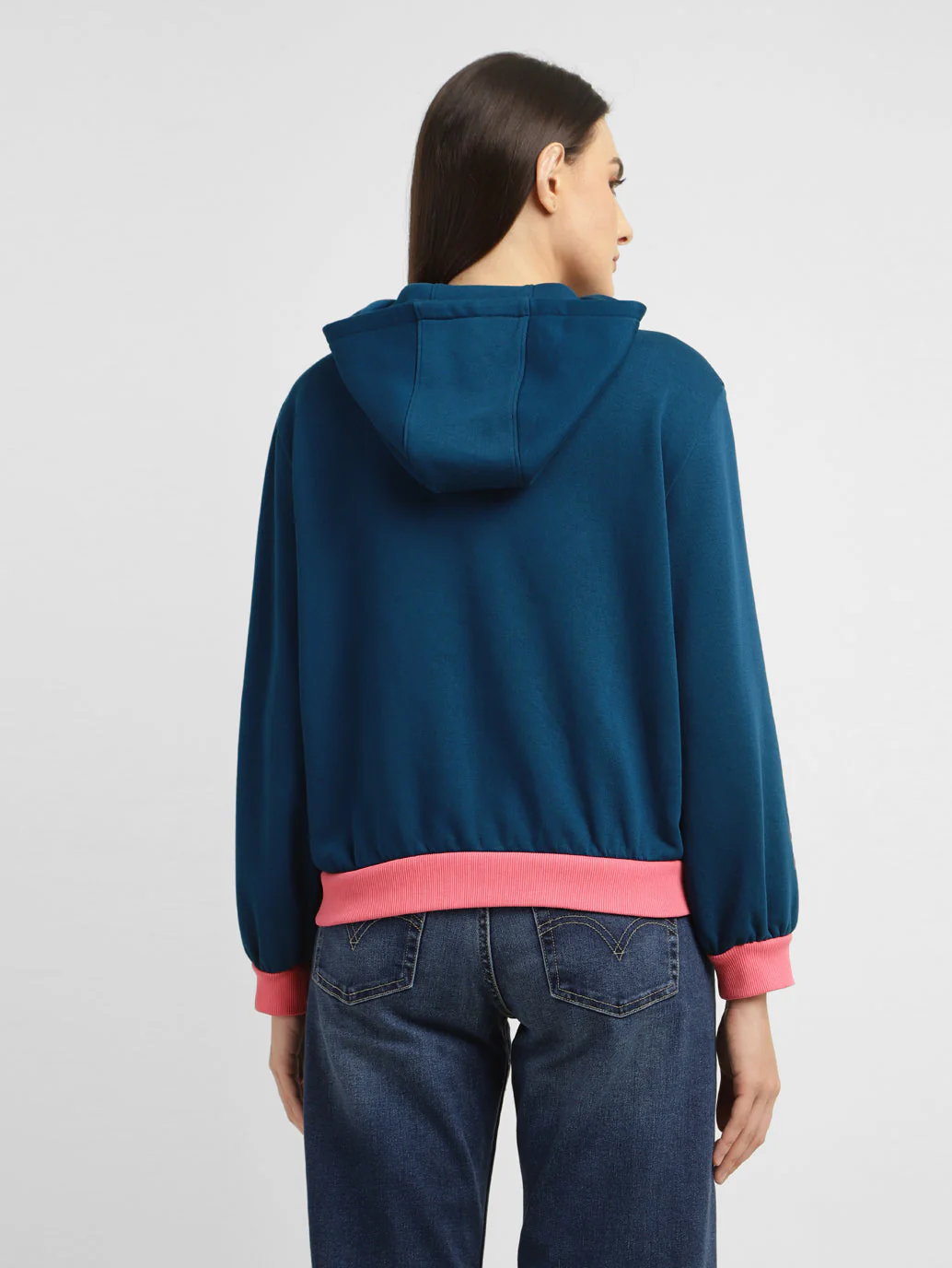Women's Printed Hooded Sweatshirt - Image 3