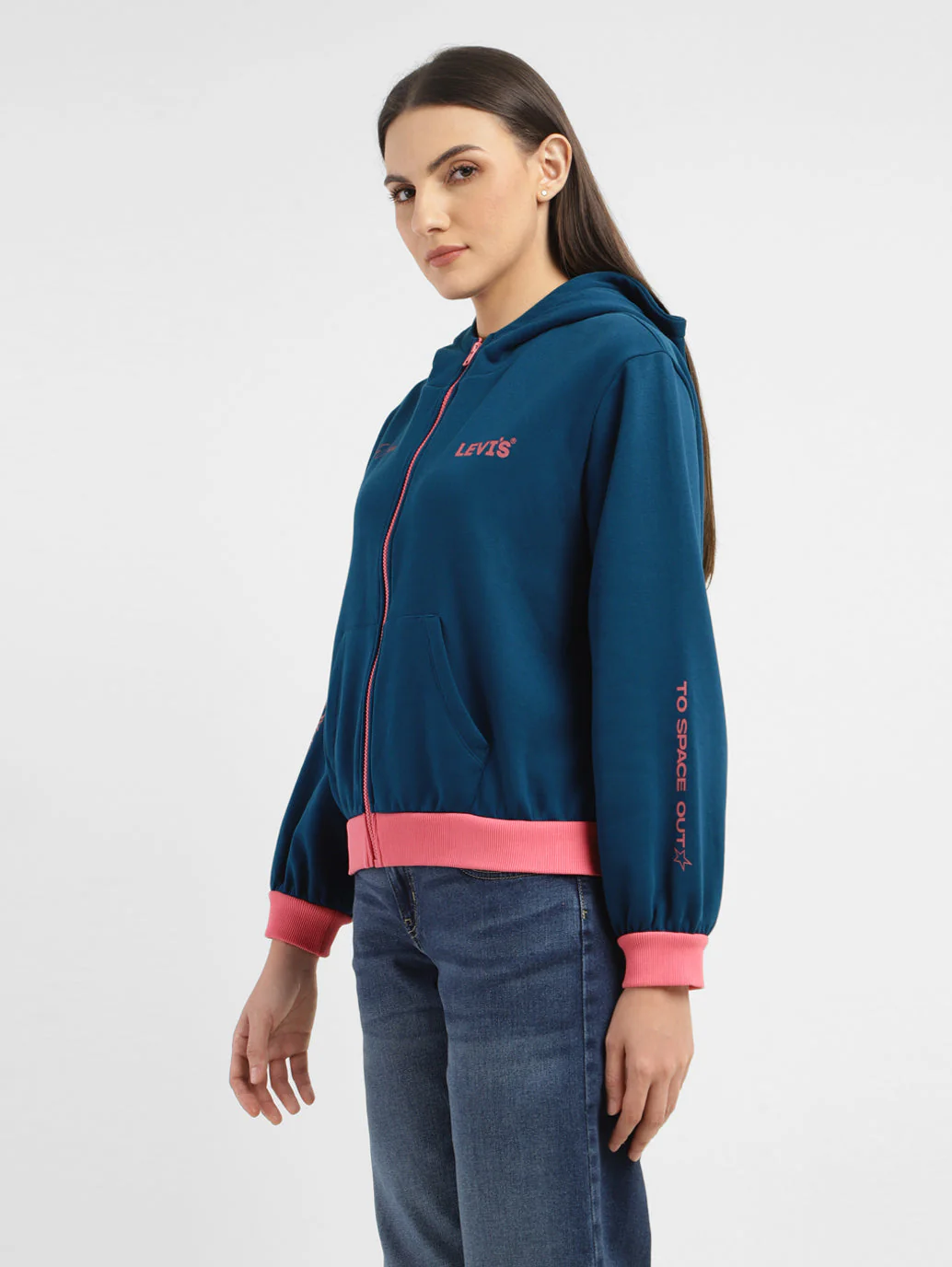 Women's Printed Hooded Sweatshirt - Image 4