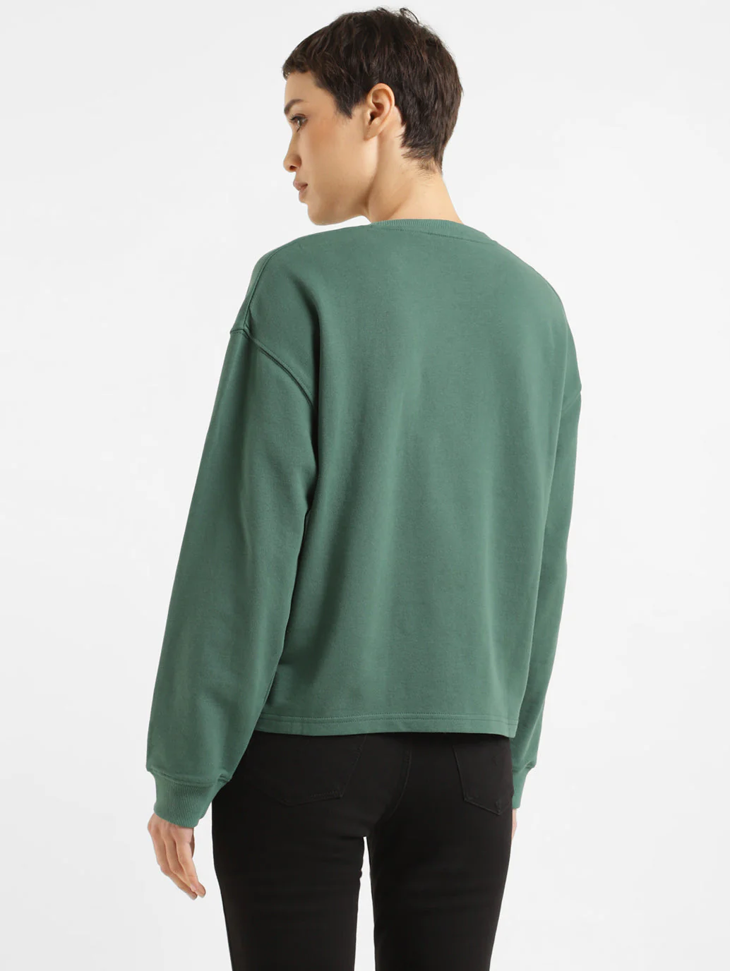 Women's Brand Logo Crew Neck Sweatshirt - Image 3