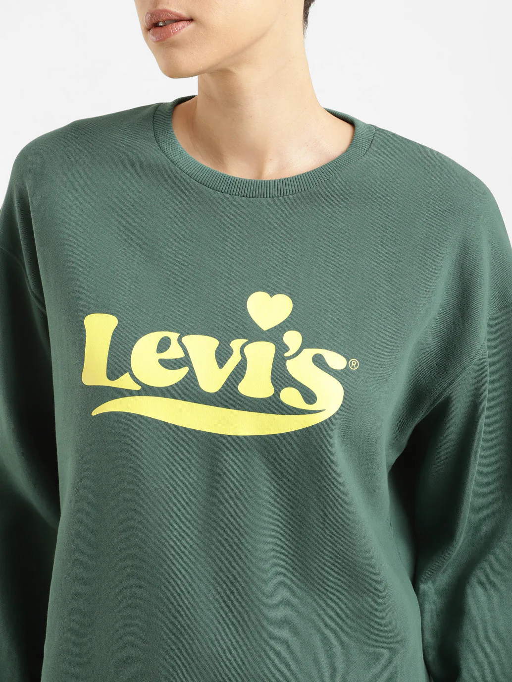 Women's Brand Logo Crew Neck Sweatshirt - Image 5