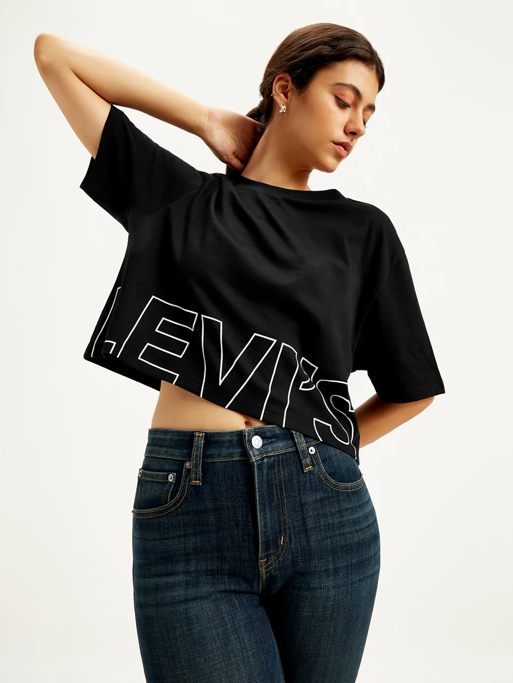 Women's Brand Logo Loose Fit T-Shirt - Image 2