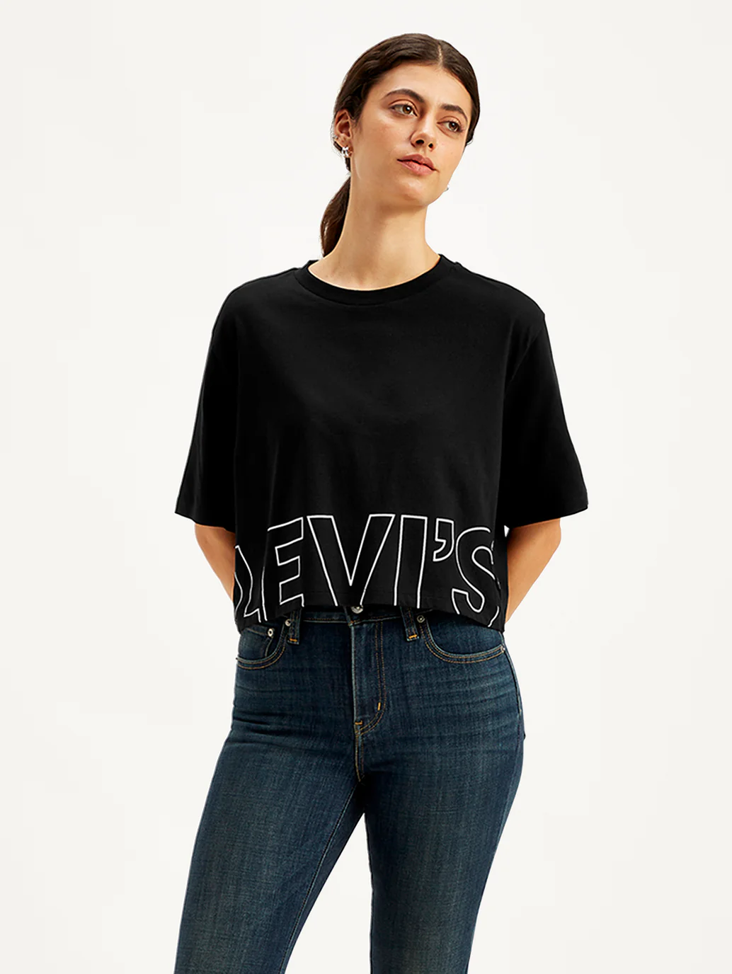 Women's Brand Logo Loose Fit T-Shirt - Image 3