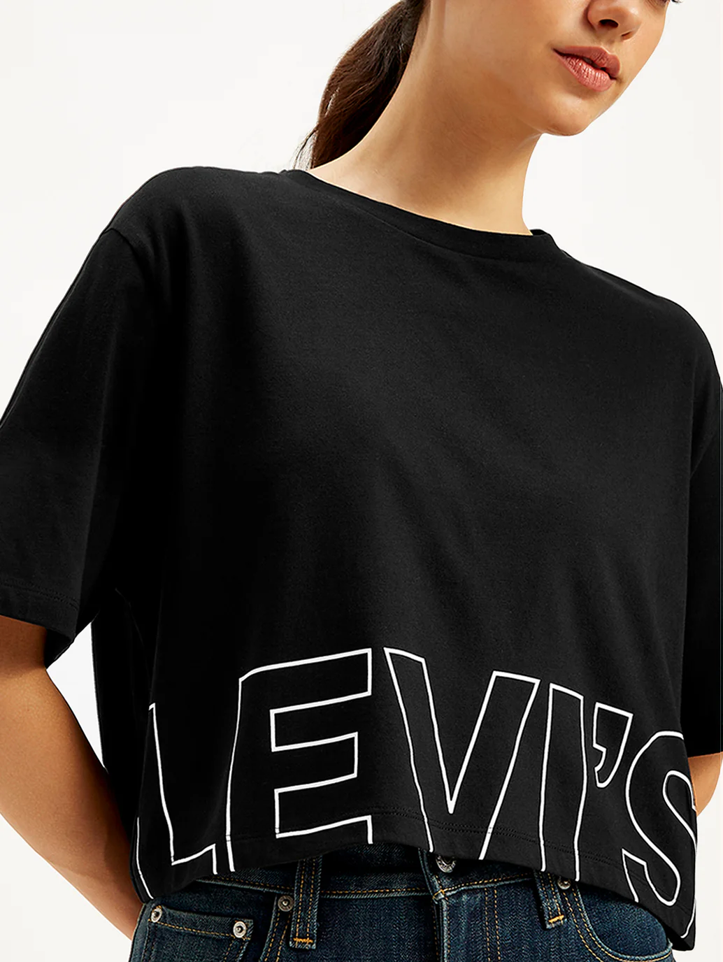 Women's Brand Logo Loose Fit T-Shirt - Image 6