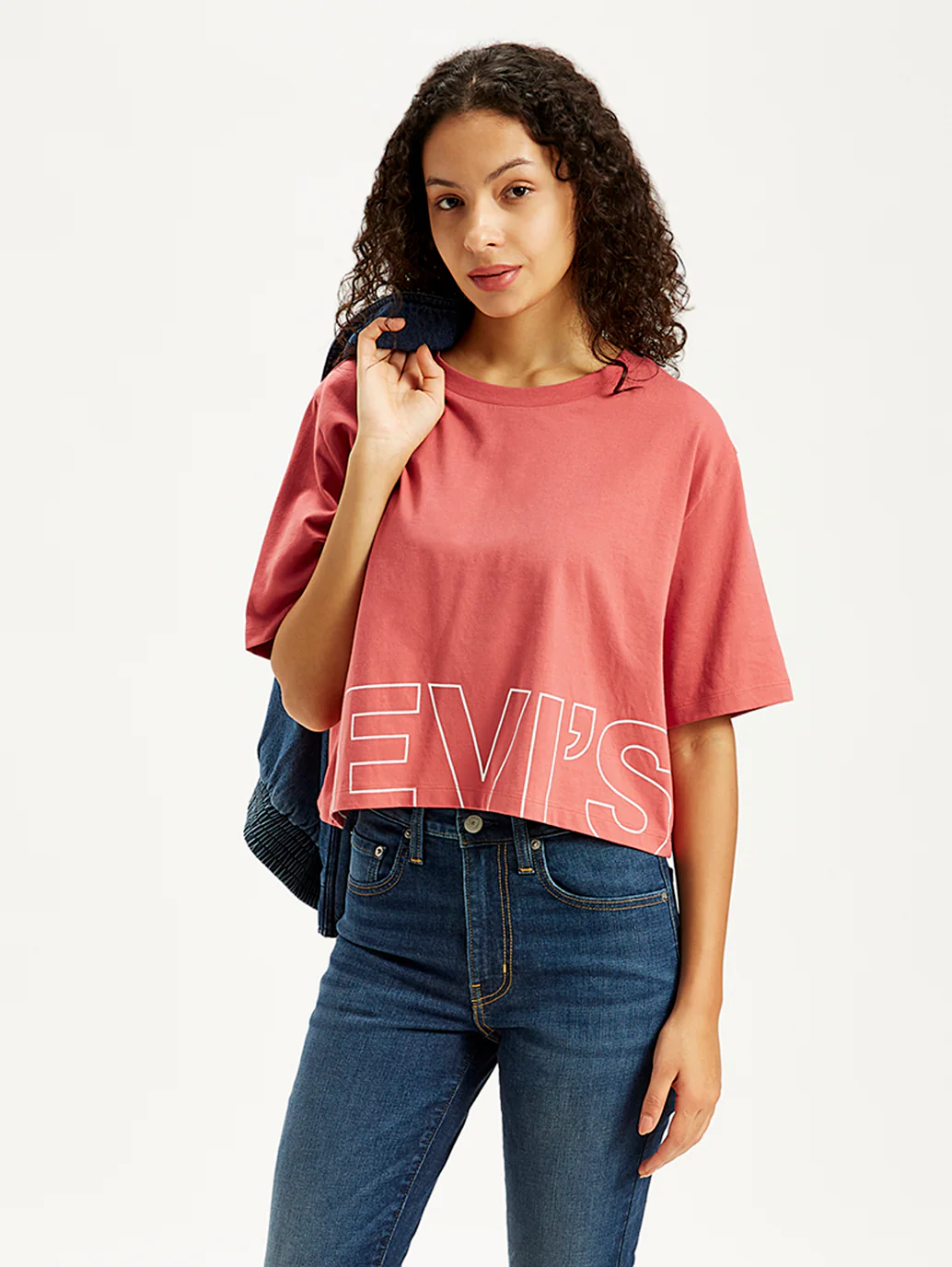 Women's Brand Logo Loose Fit T-Shirt - Image 2