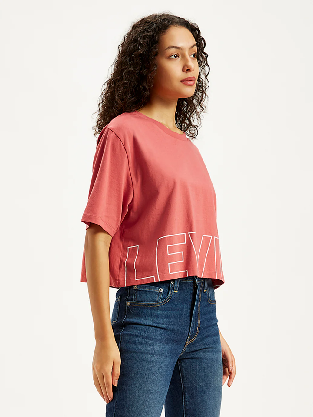 Women's Brand Logo Loose Fit T-Shirt - Image 5