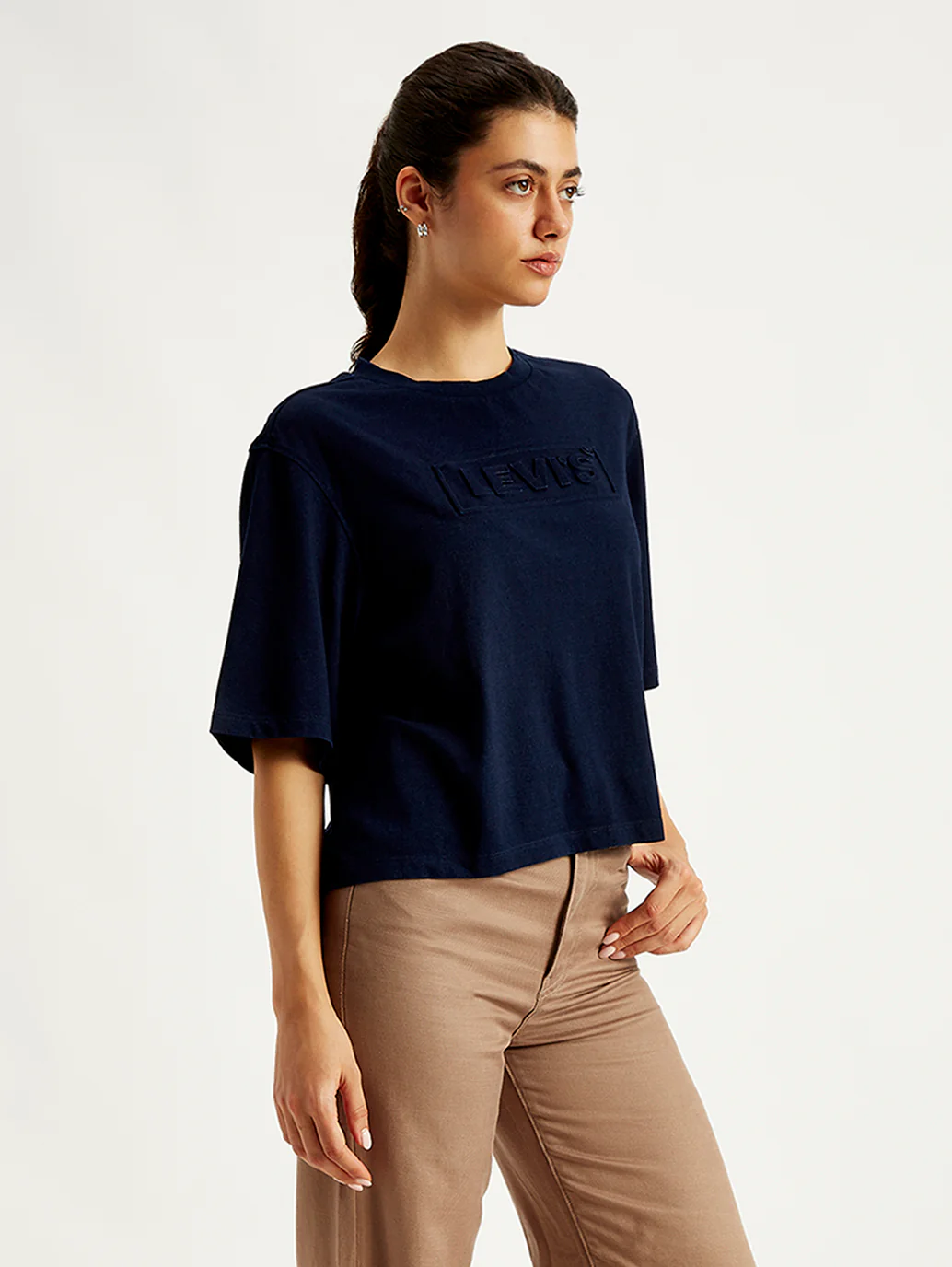 Women's Brand Logo Loose Fit T-Shirt - Image 4