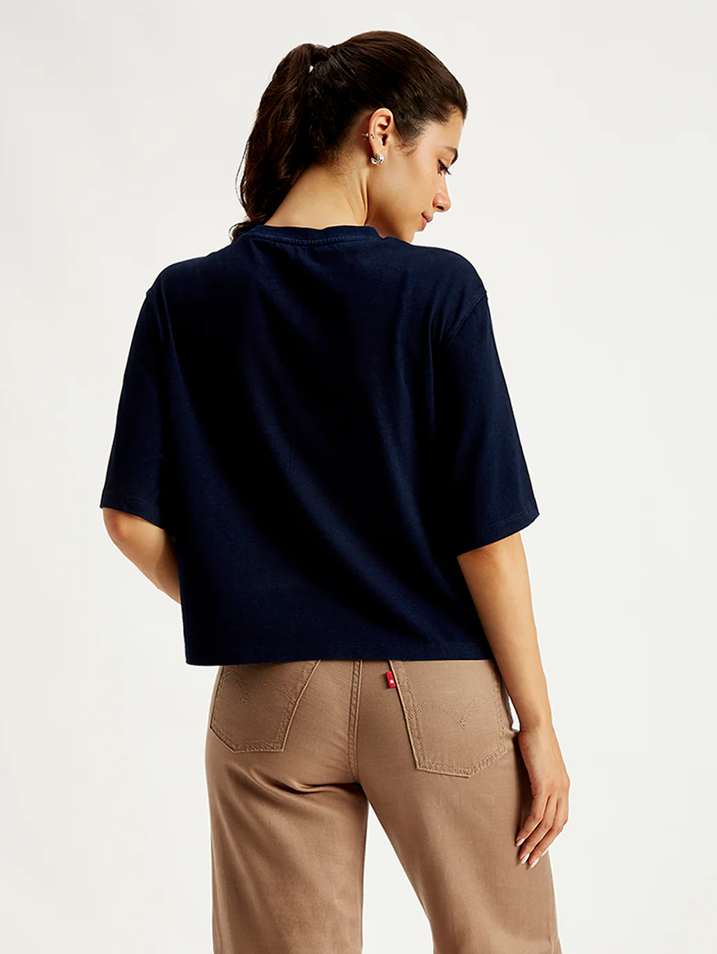 Women's Brand Logo Loose Fit T-Shirt - Image 5