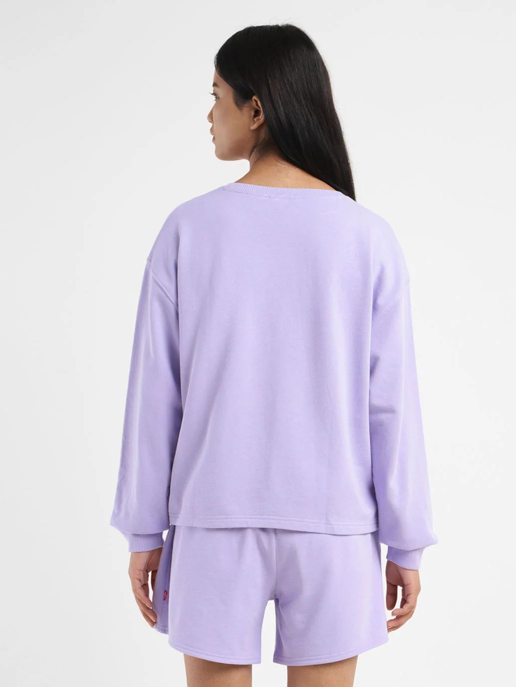 Women's Brand Logo Lilac Crew Neck Sweatshirt - Image 3