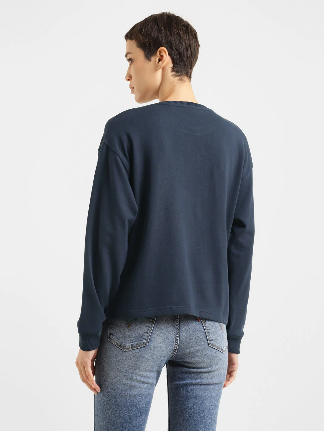 Women's Brand Logo Crew Neck Sweatshirt - Image 3