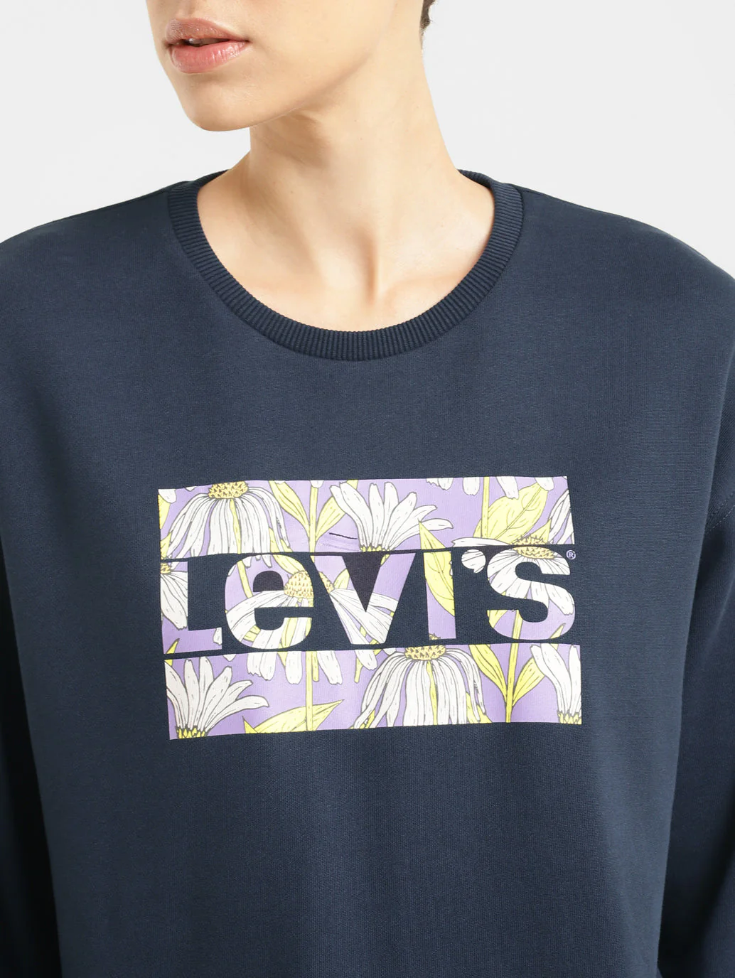 Women's Brand Logo Crew Neck Sweatshirt - Image 5