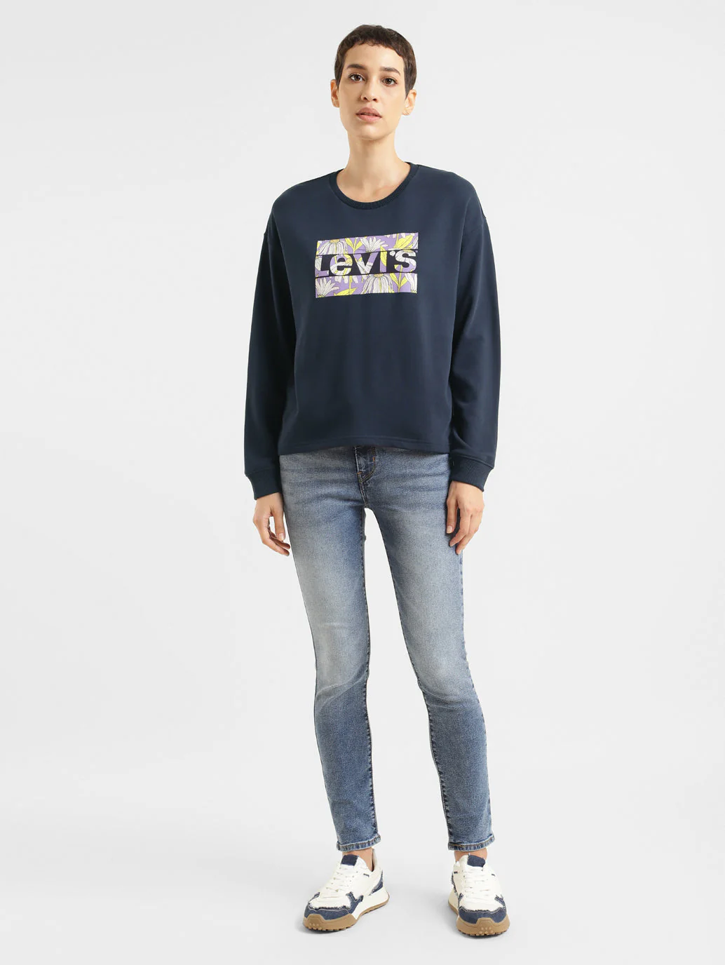 Women's Brand Logo Crew Neck Sweatshirt - Image 6