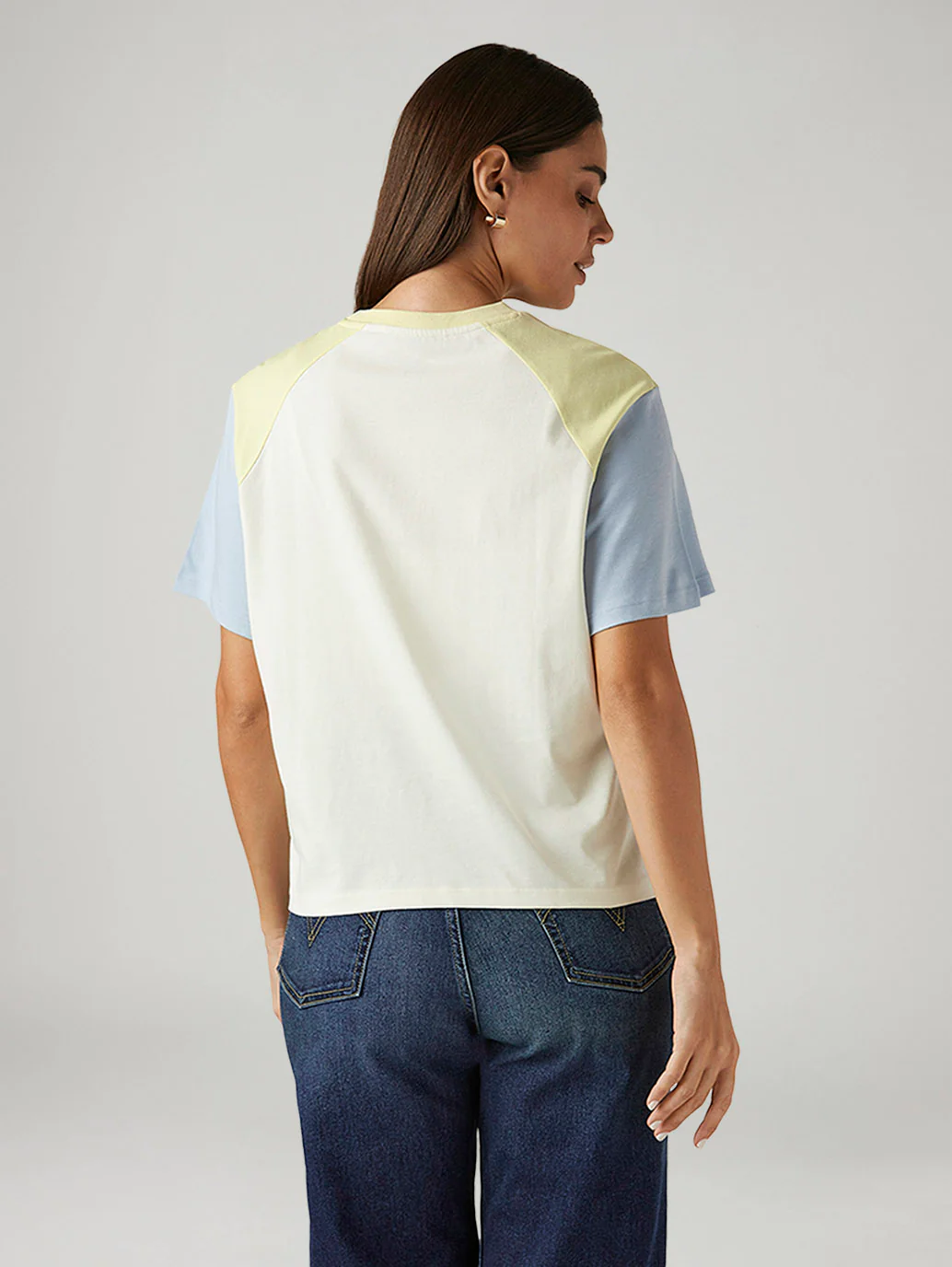 Women's Brand Logo Off White Relaxed Fit T-shirt - Image 2