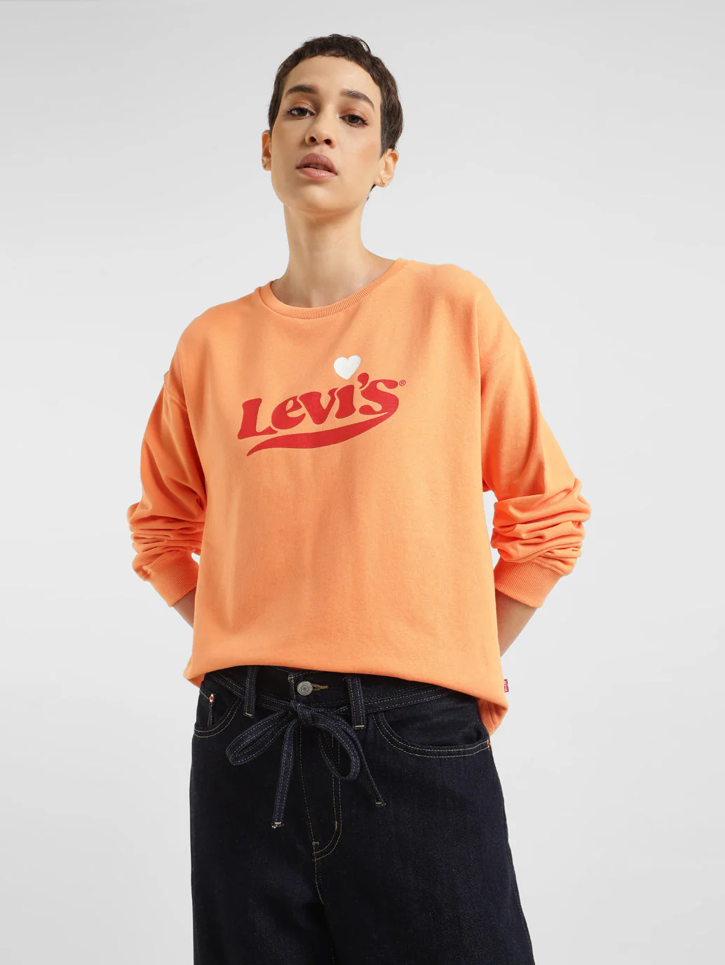 Women's Brand Logo Crew Neck Sweatshirt - Image 2