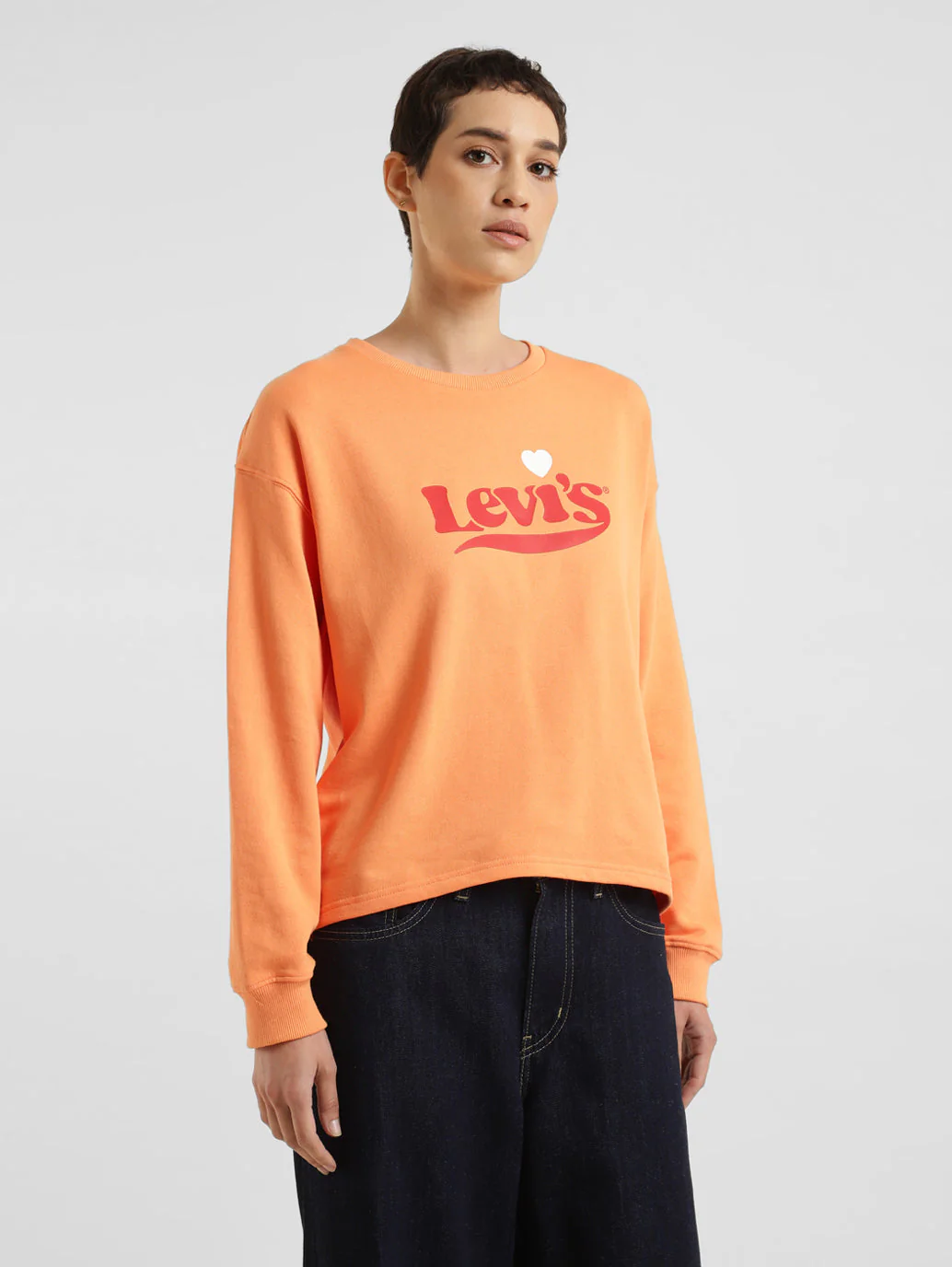 Women's Brand Logo Crew Neck Sweatshirt - Image 4
