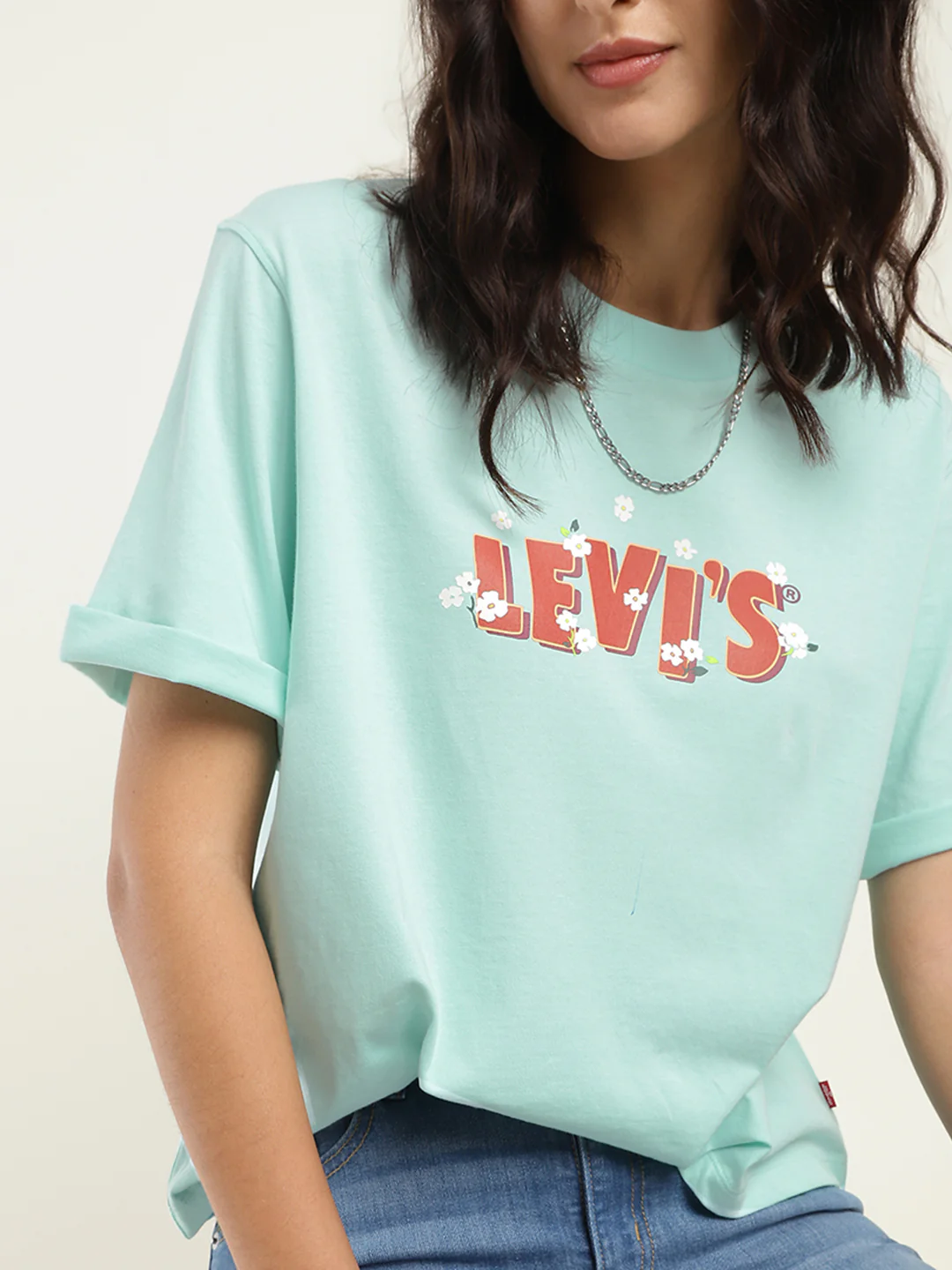 Women's Brand Logo Oversized T-Shirt - Image 4