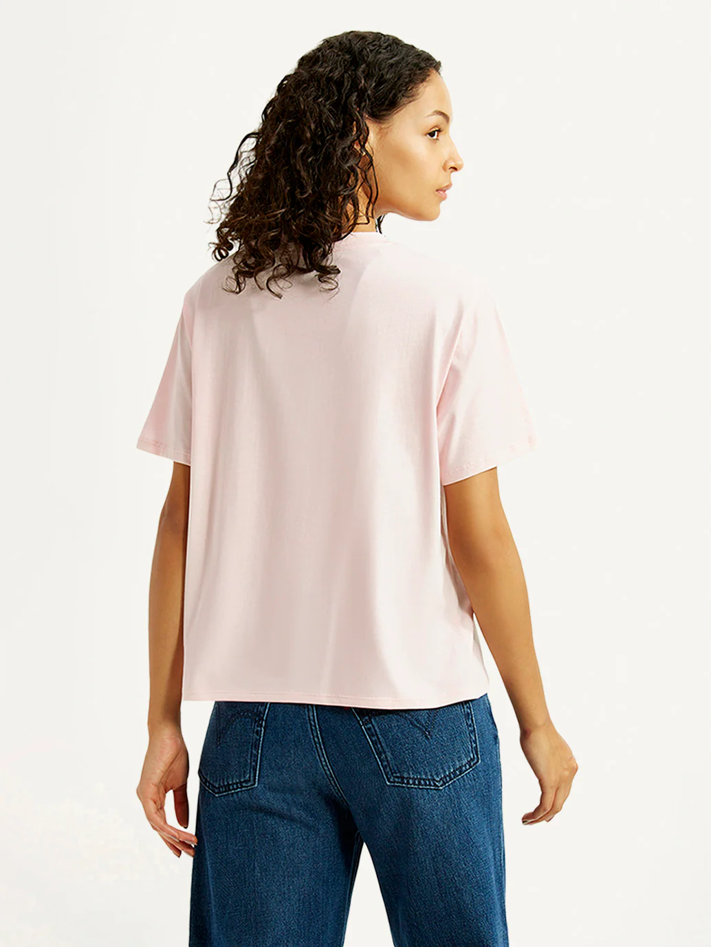 Women's Brand Logo Pink Relaxed Fit T-shirt - Image 2
