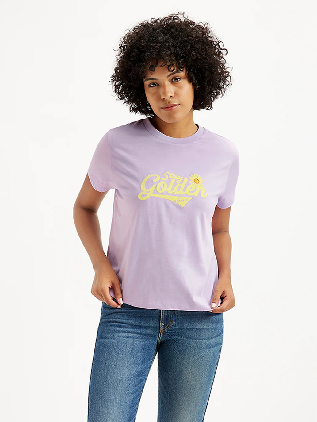 Women's Brand Logo Regular Fit Crop T-Shirt - Image 3
