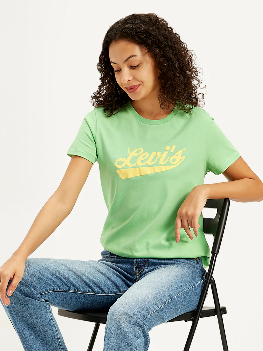Women's Brand Logo Regular Fit T-Shirt - Image 5