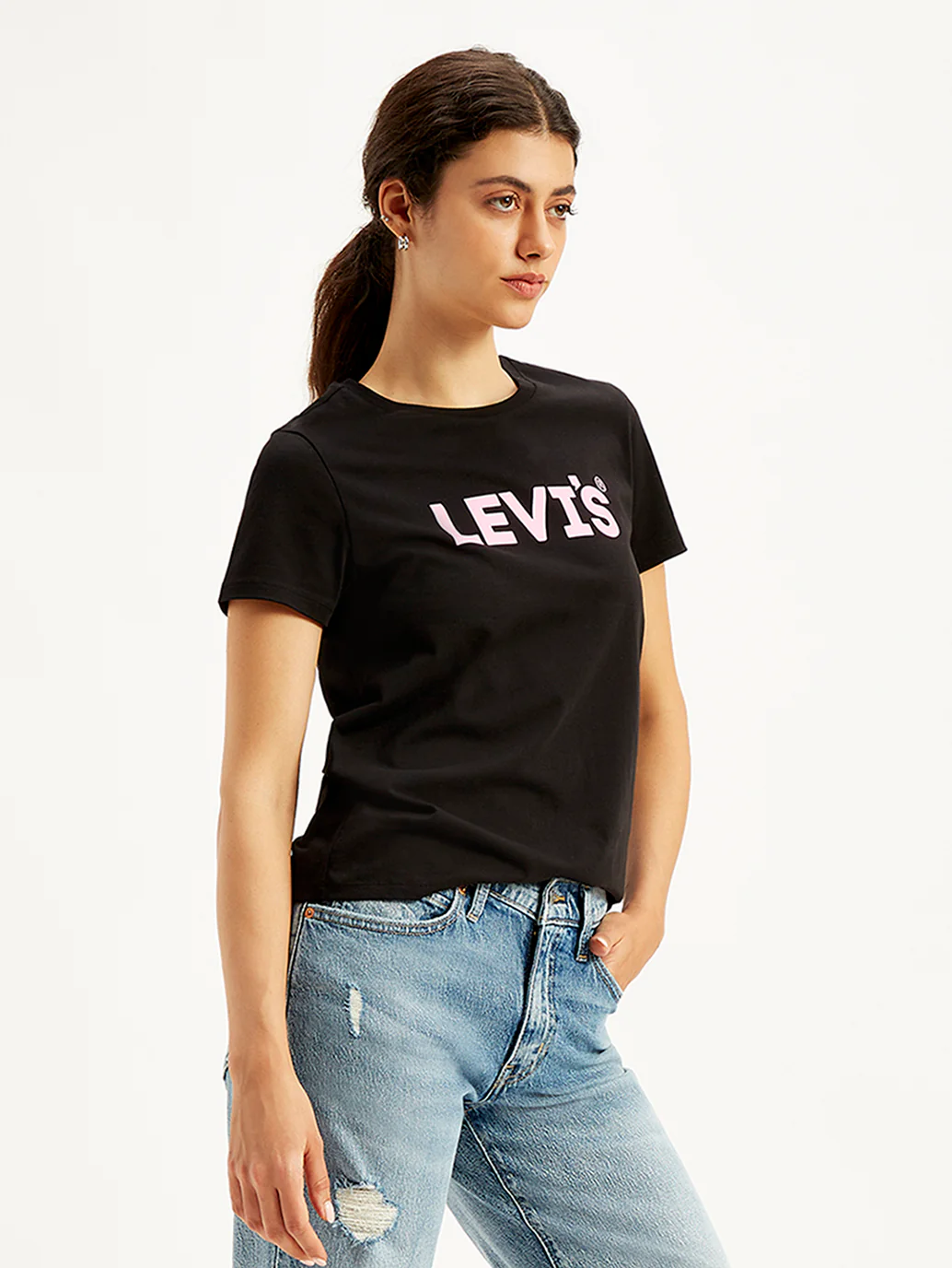 Women's Brand Logo Regular Fit T-Shirt - Image 3