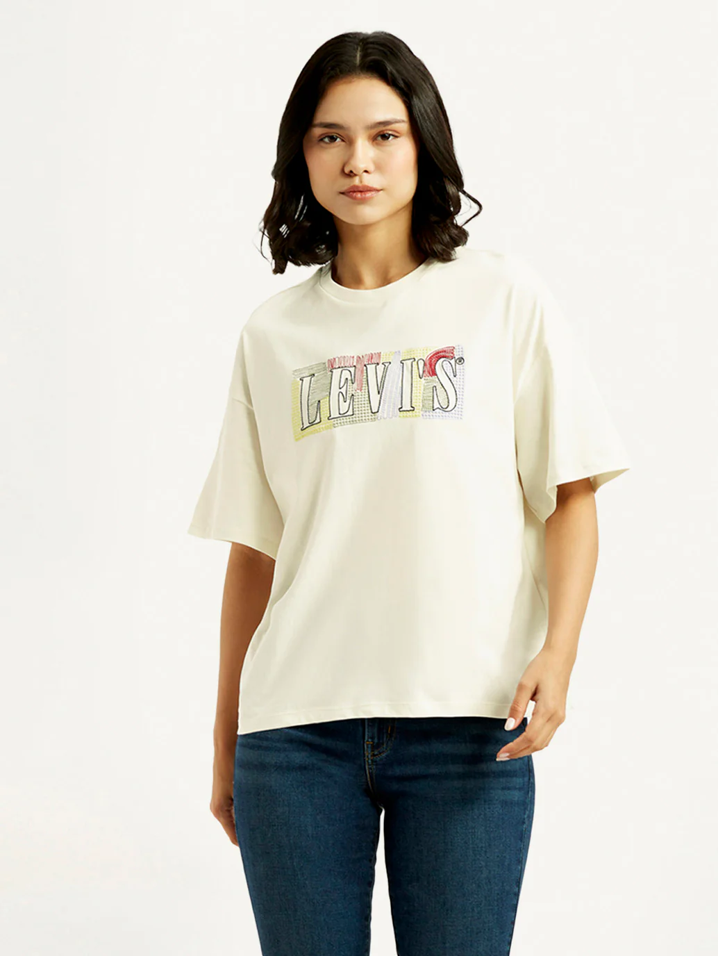Women's Brand Logo Relaxed Fit T-shirt - Image 5