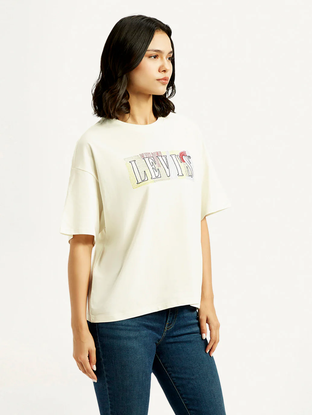 Women's Brand Logo Relaxed Fit T-shirt - Image 6