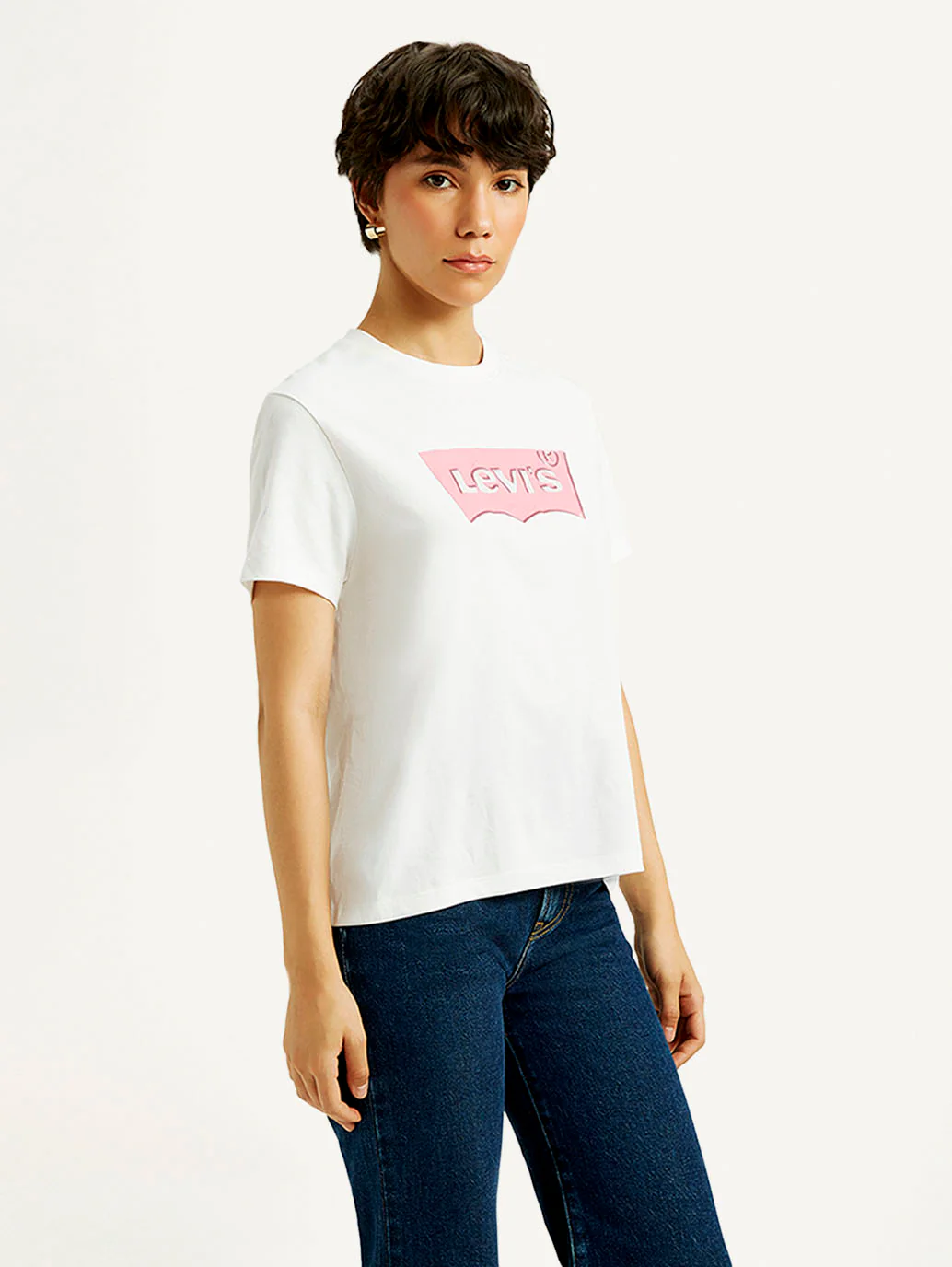 Women's Brand Logo Relaxed Fit T-shirt - Image 5