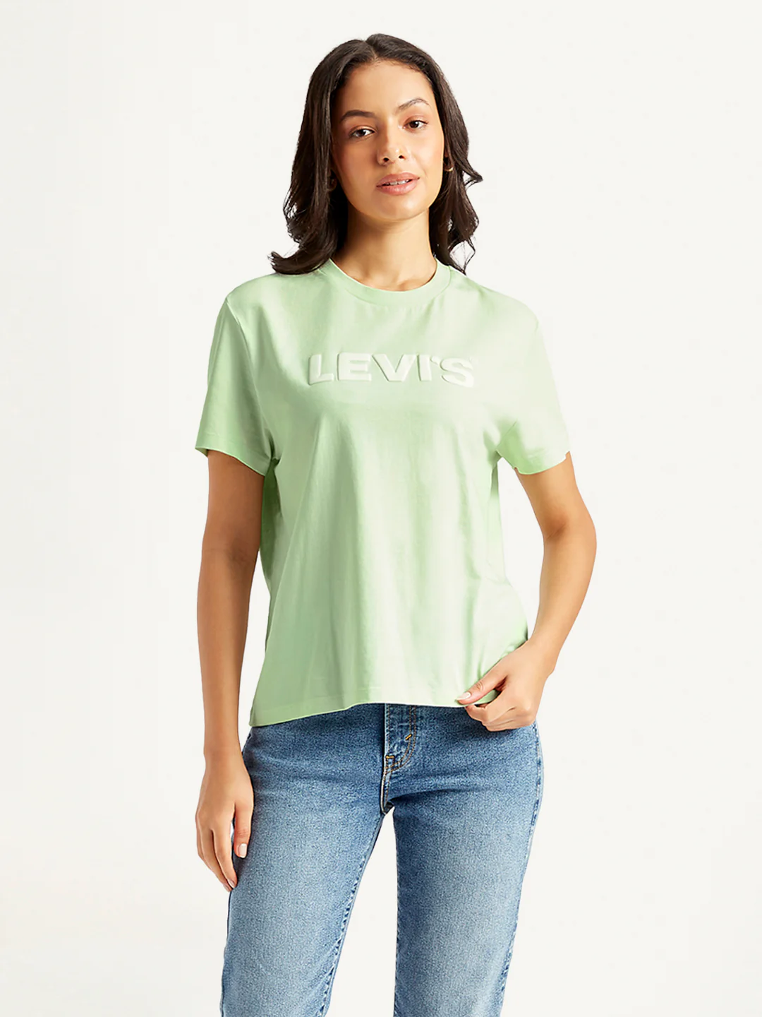Women's Brand Logo Relaxed Fit T-shirt - Image 2