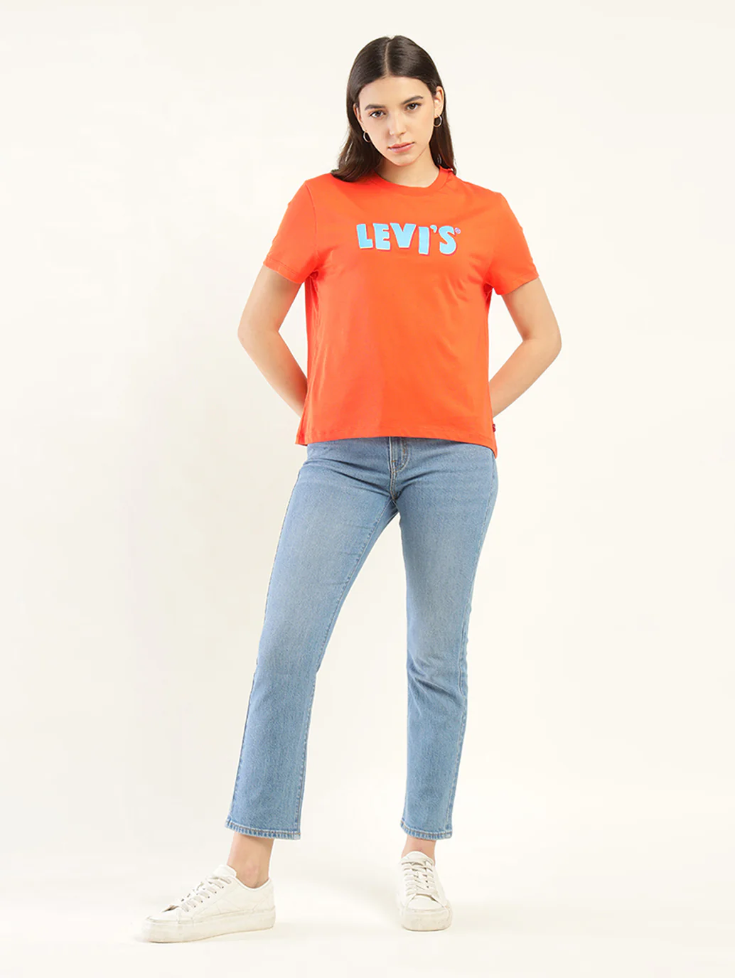 Women's Brand Logo Relaxed Fit T-shirt - Image 6