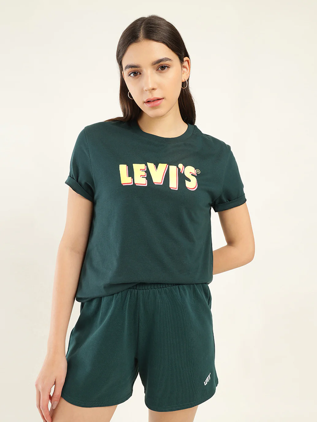 Women's Brand Logo Relaxed Fit T-shirt - Image 3