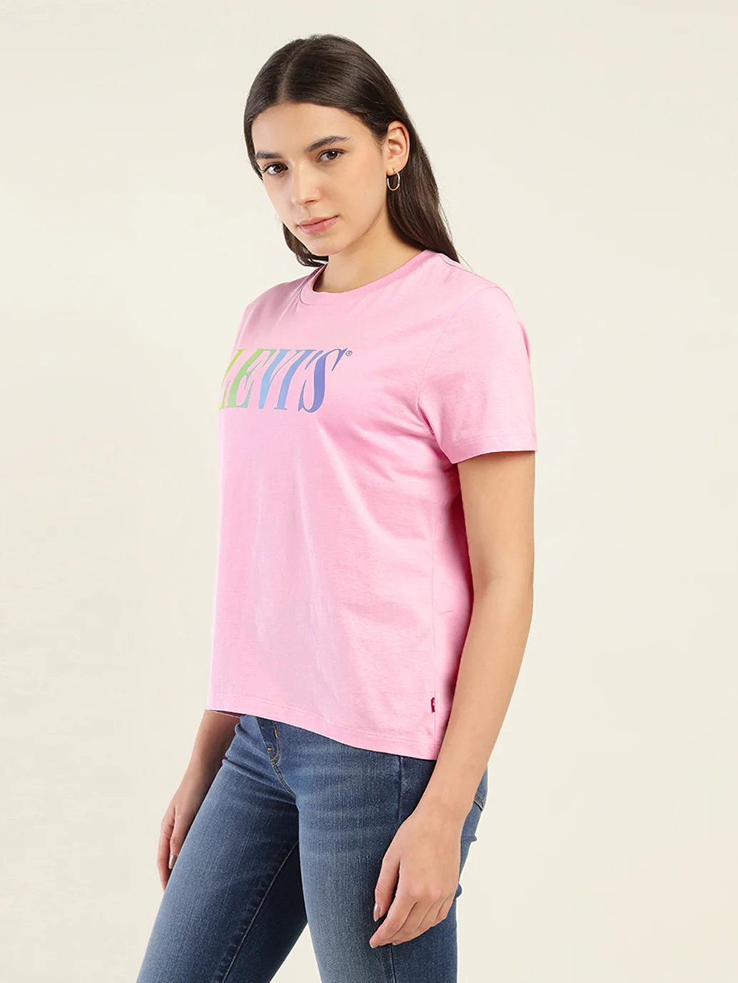 Women's Brand Logo Relaxed Fit T-shirt - Image 3