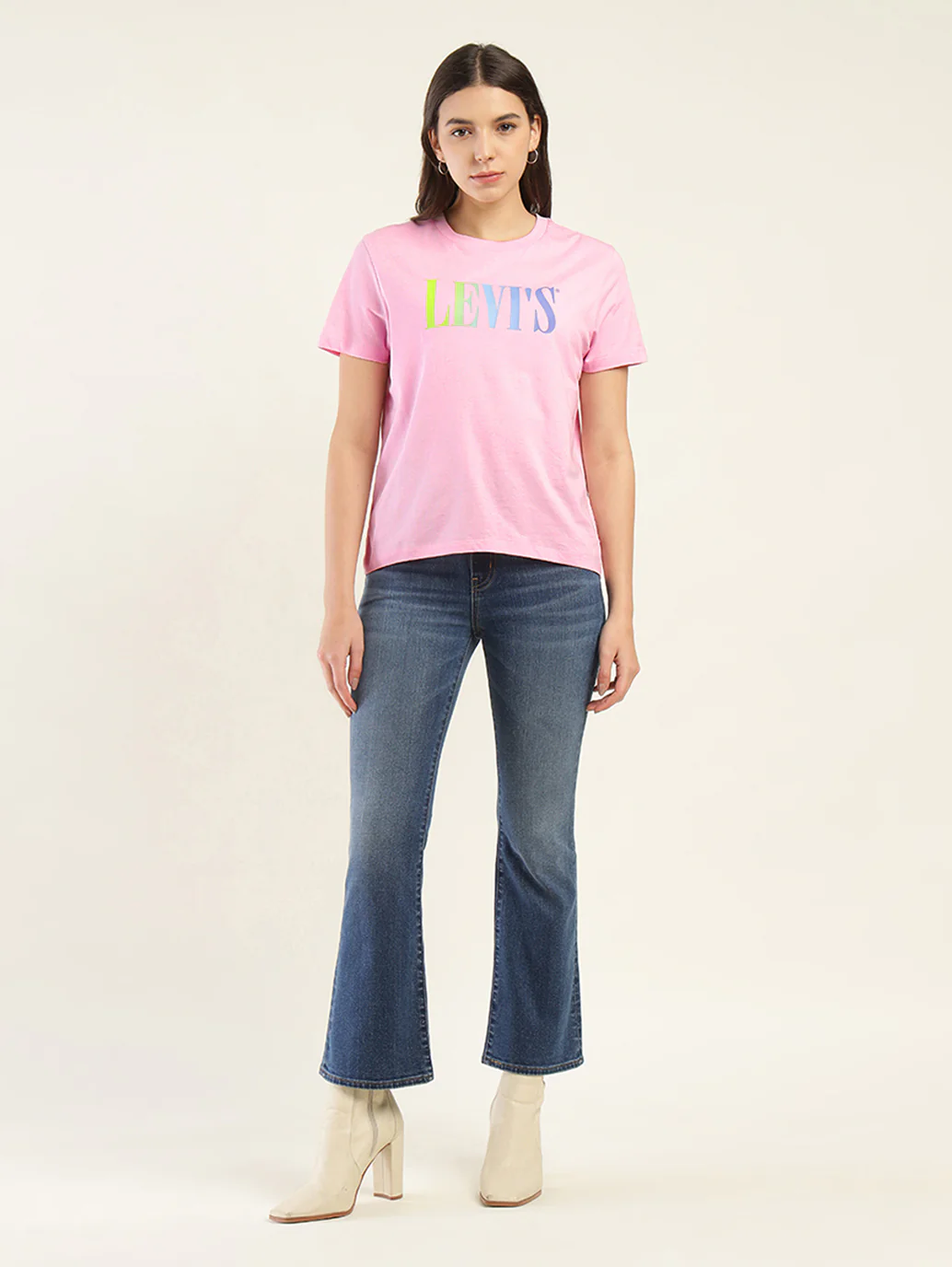 Women's Brand Logo Relaxed Fit T-shirt - Image 4