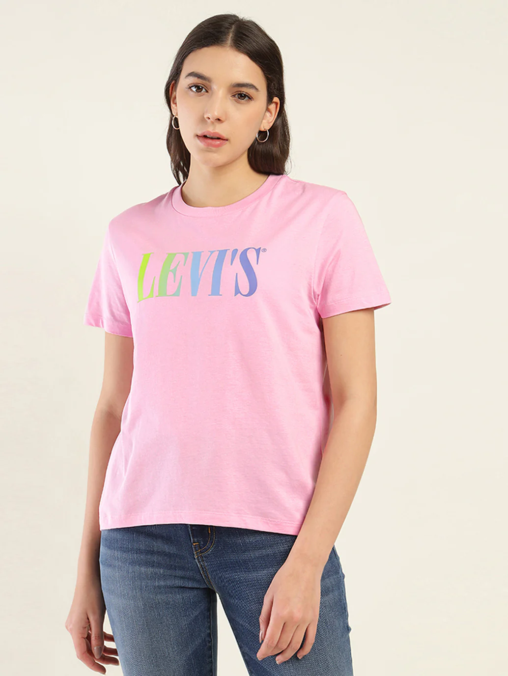 Women's Brand Logo Relaxed Fit T-shirt - Image 5