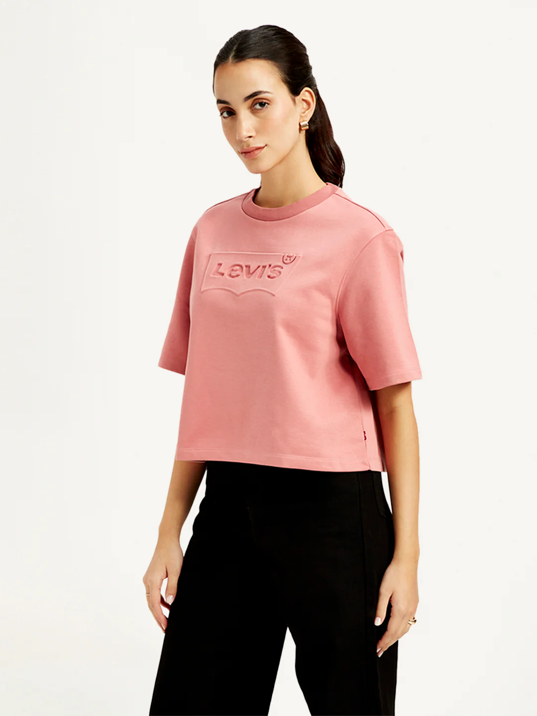 Women's Brand Logo Regular Fit T-shirt - Image 4