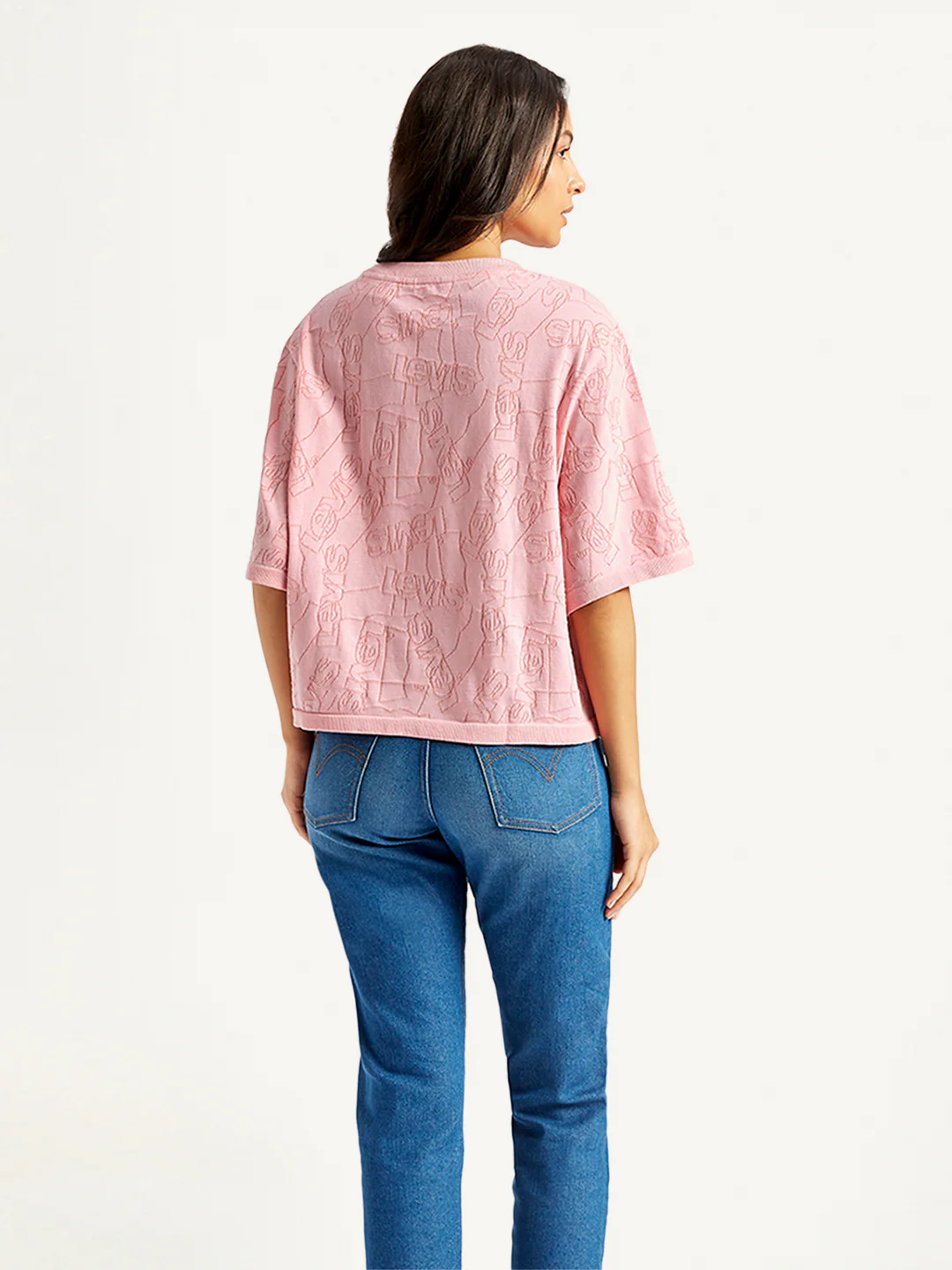 Women's Brand Logo Relaxed Fit T-Shirt - Image 3