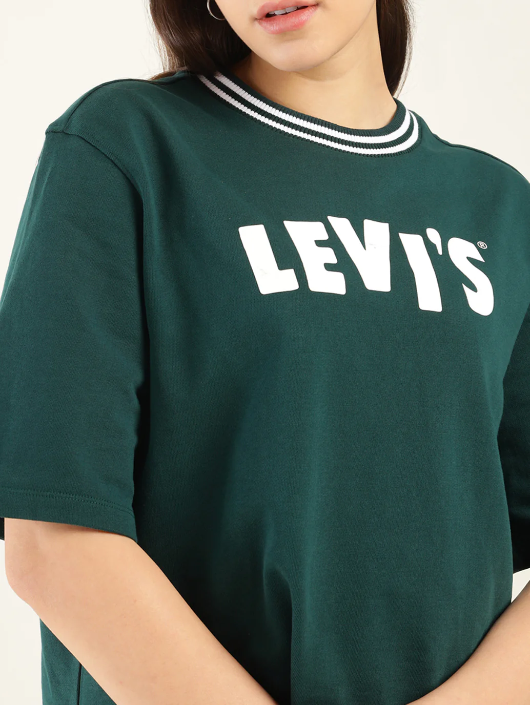 Women's Brand Logo Relaxed Fit T-shirt - Image 4