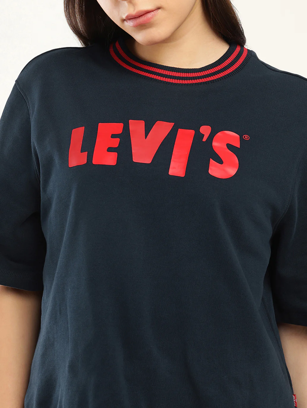 Women's Brand Logo Relaxed Fit T-shirt - Image 4