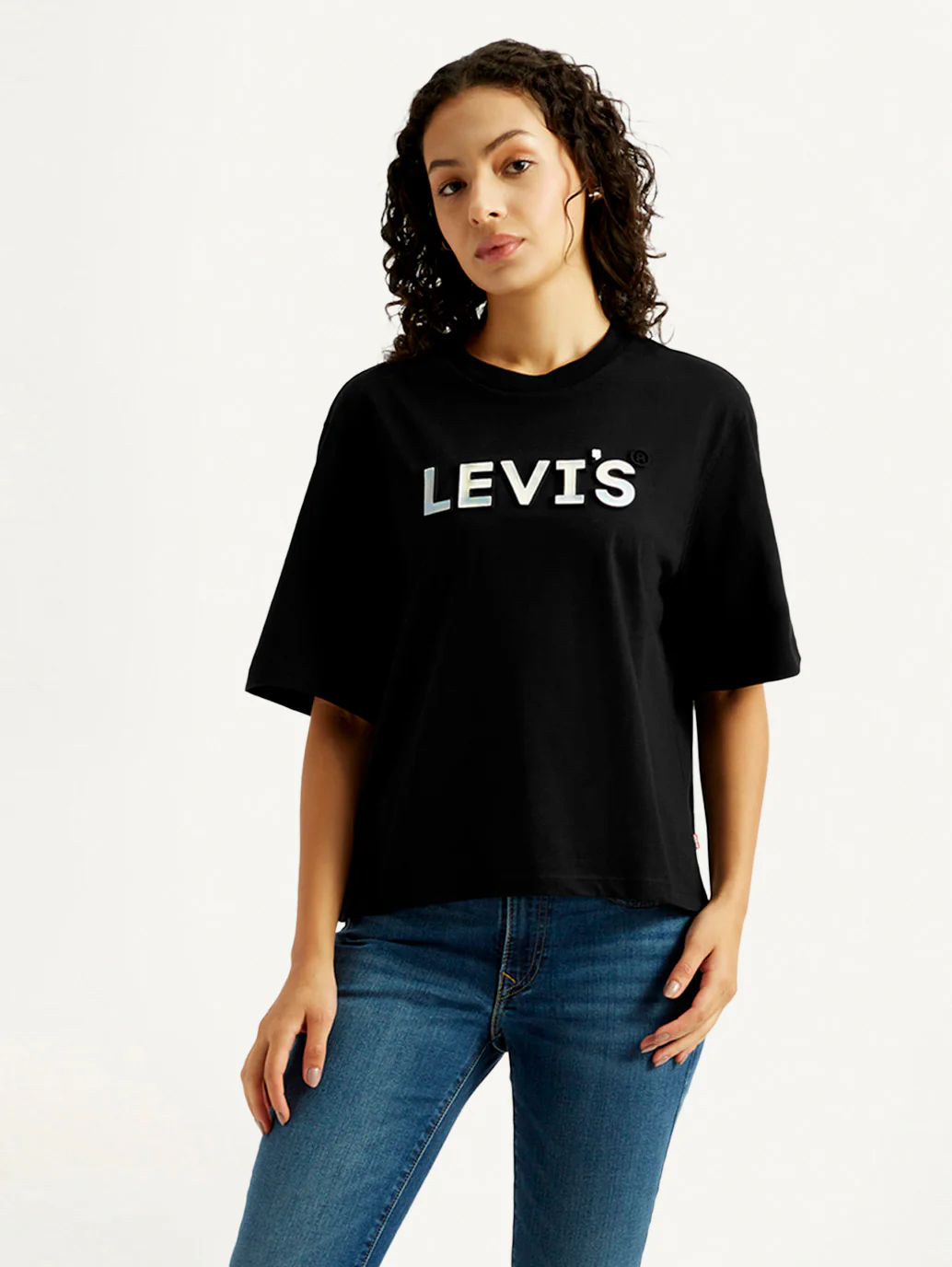 Women's Brand Logo Relaxed Fit T-shirt - Image 2