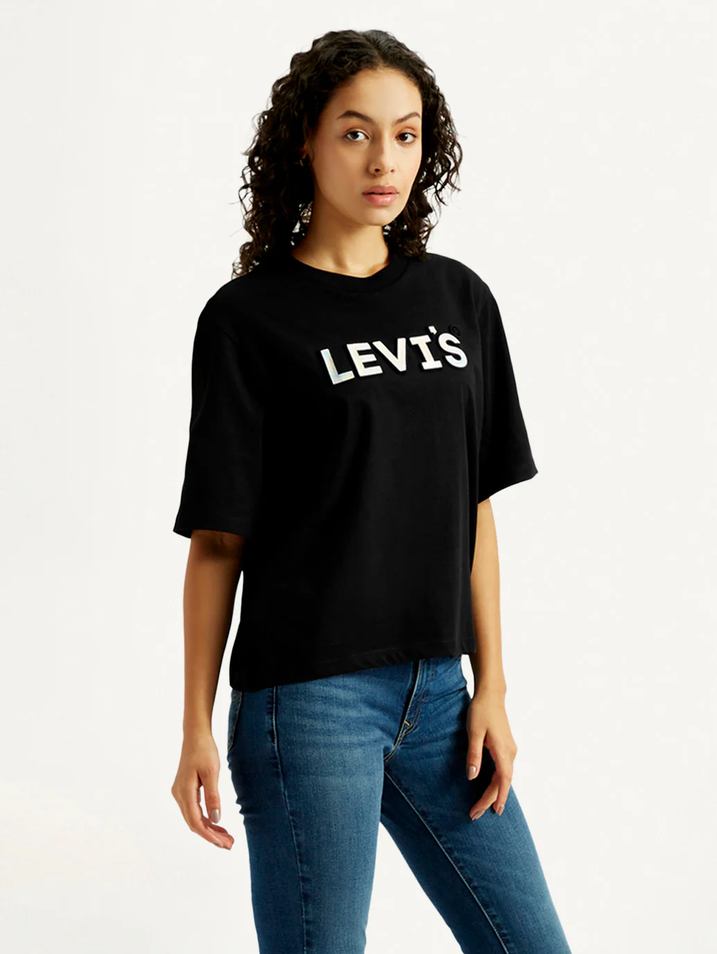 Women's Brand Logo Relaxed Fit T-shirt - Image 5