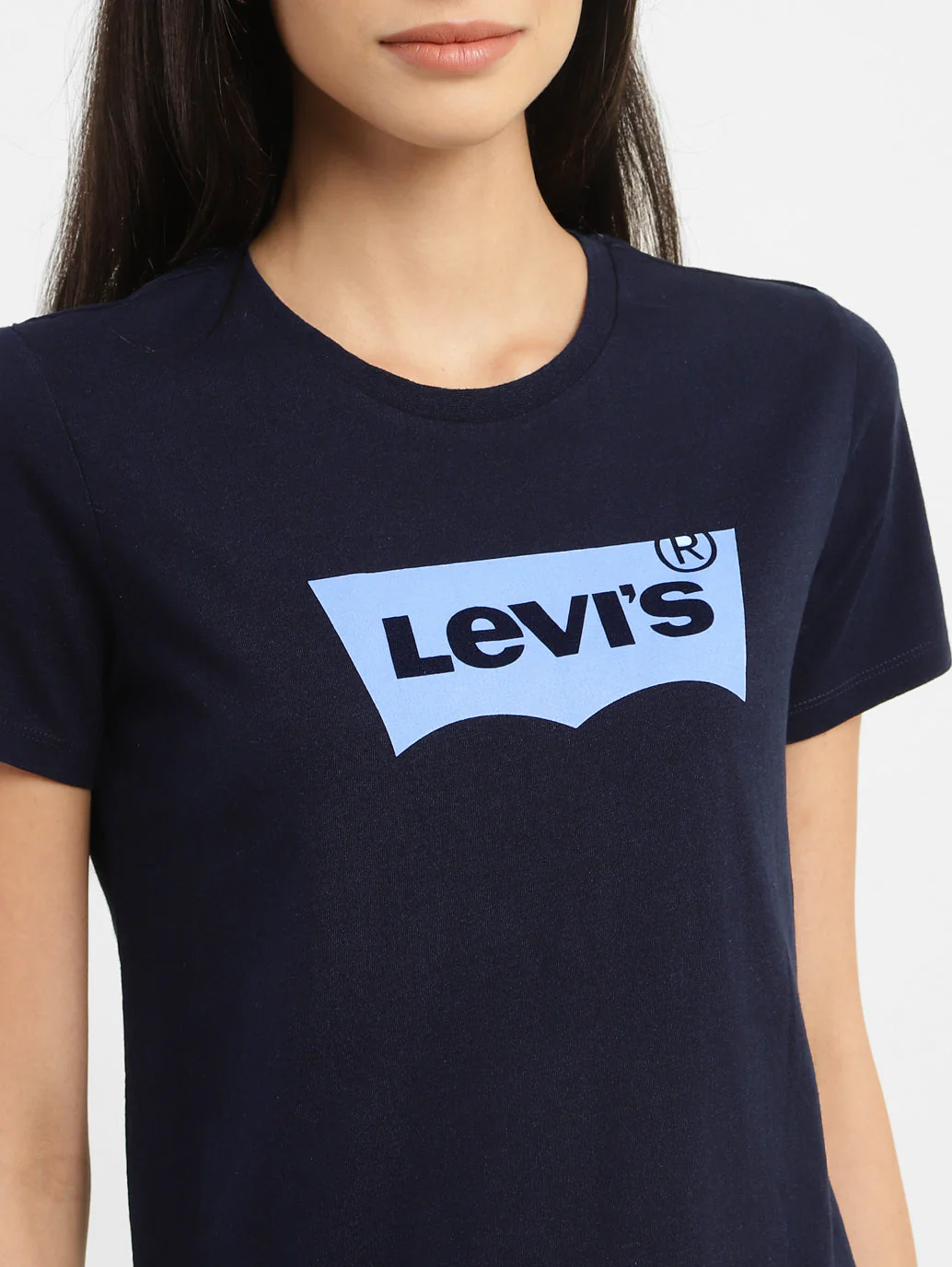 Women's Brand Logo Round Neck T-shirt - Image 5